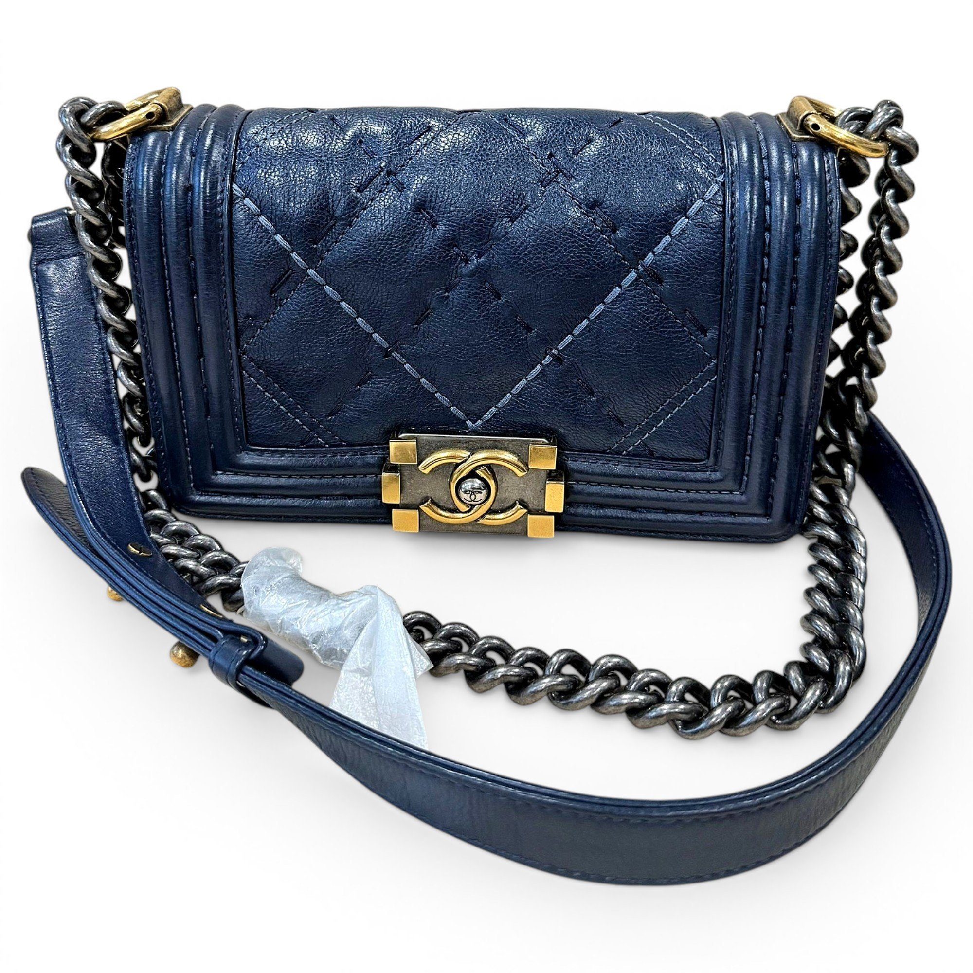 Boy leather crossbody bag