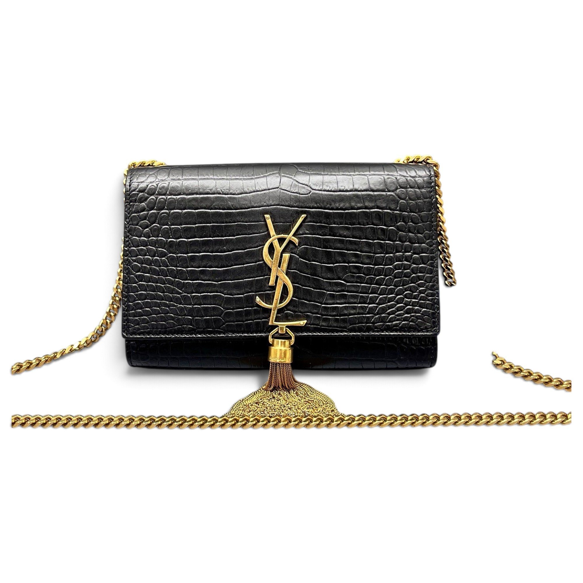 Pompom Kate leather crossbody bag
