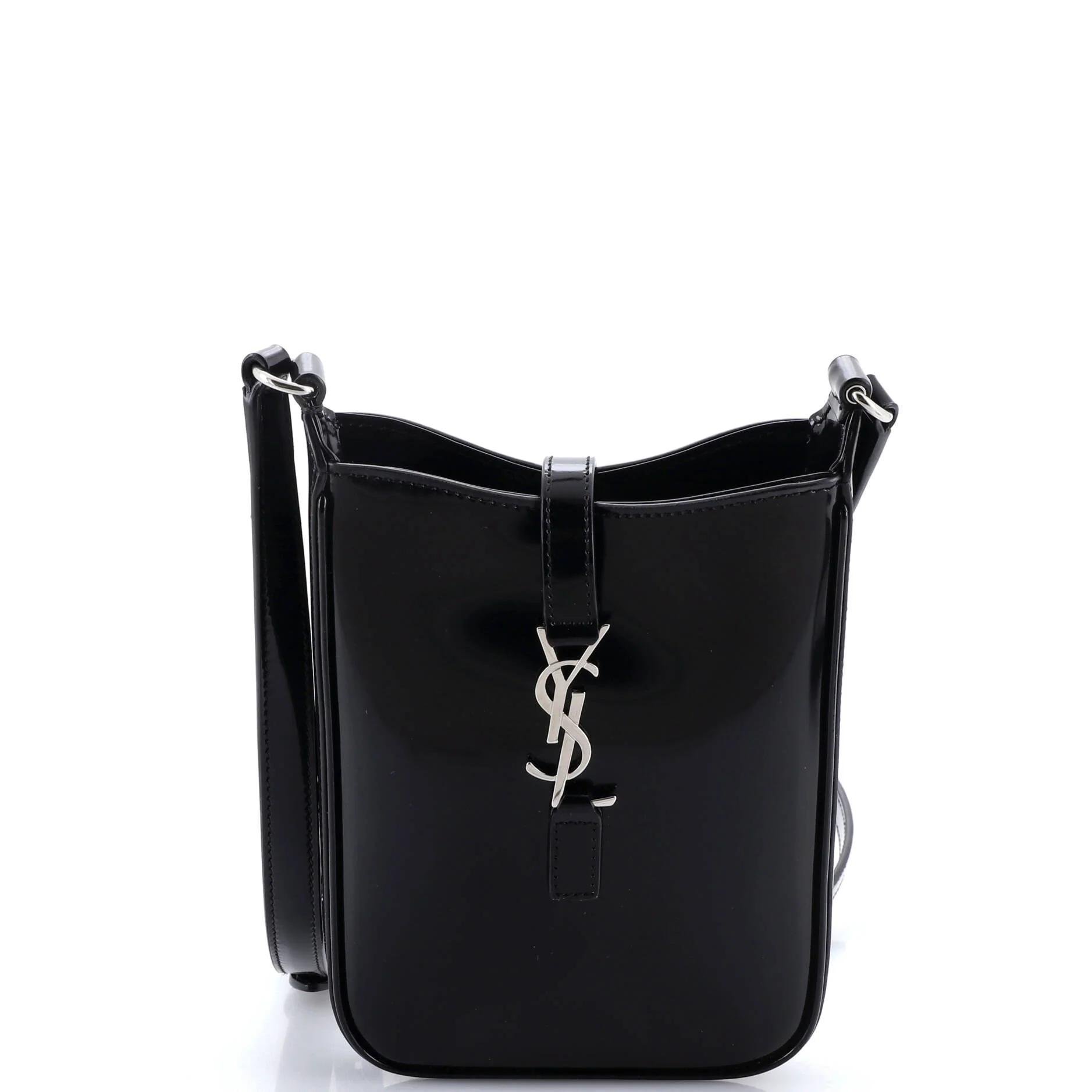 Patent leather handbag