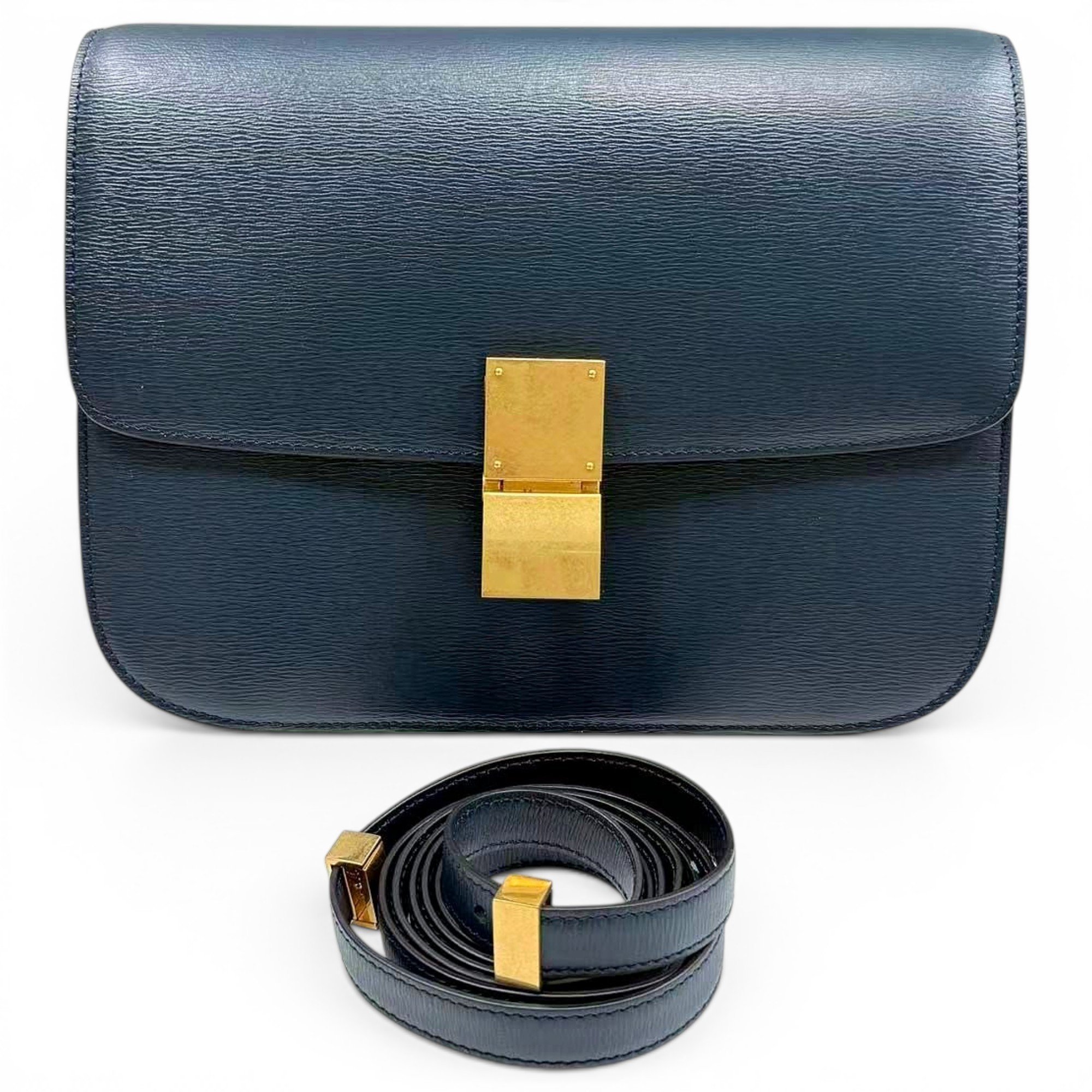 Classic leather crossbody bag