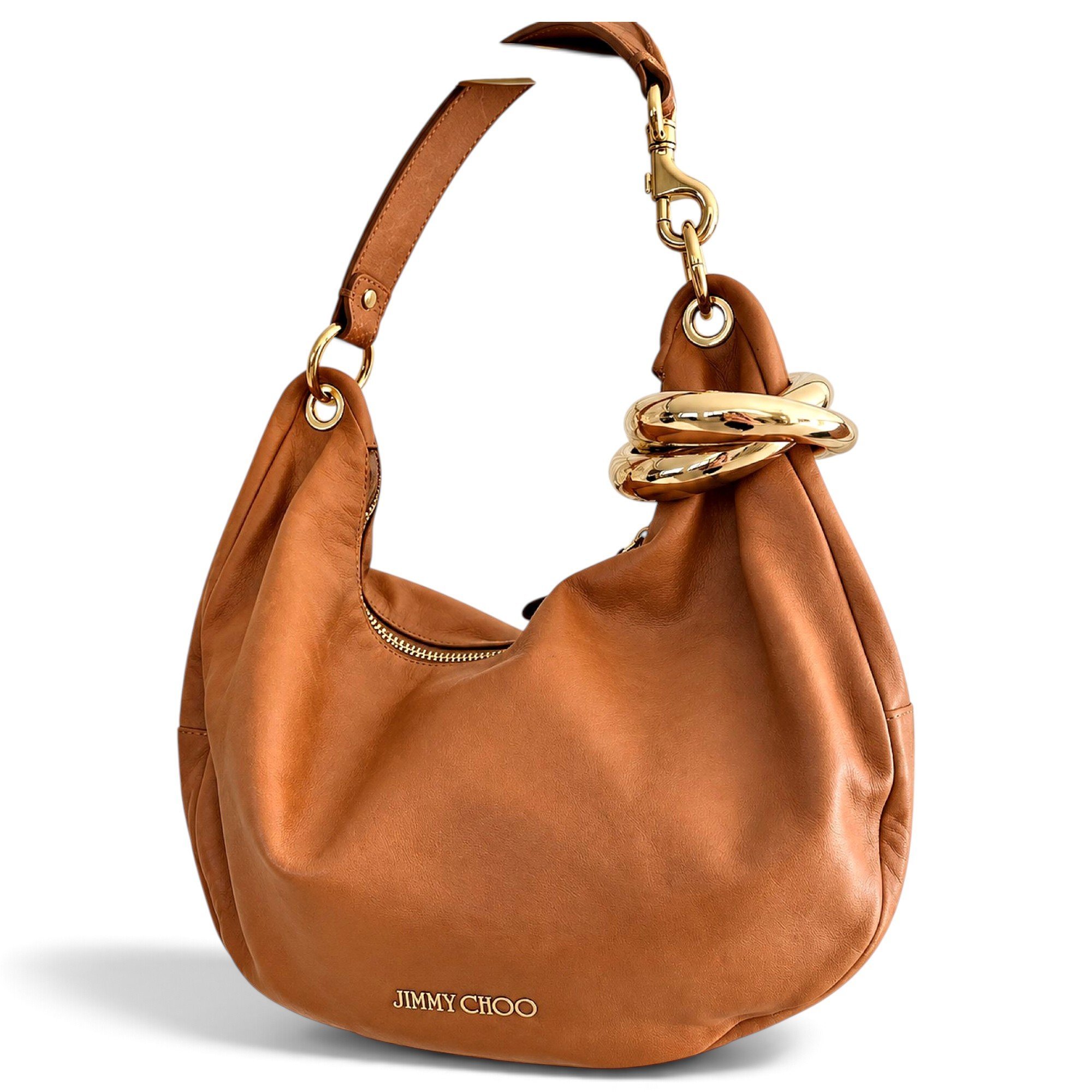 Cinch leather handbag
