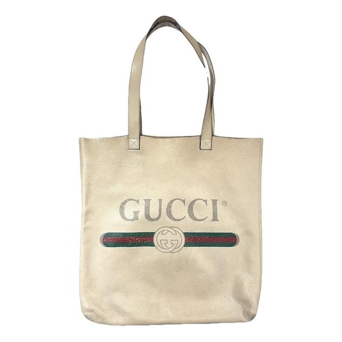 Leather tote