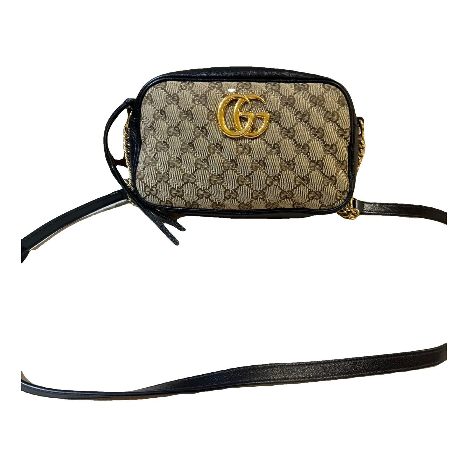 GG Marmont Triple zip leather handbag