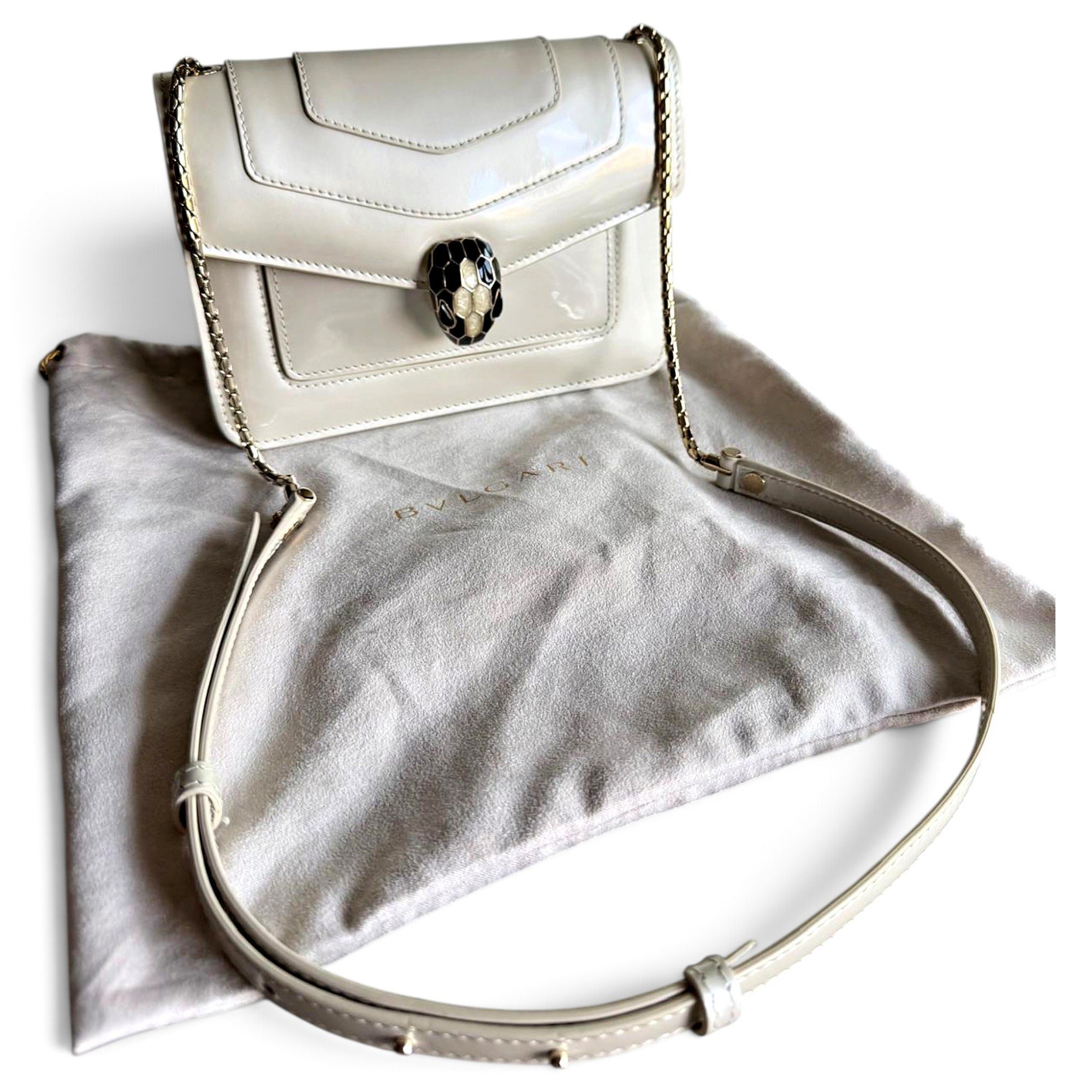 Serpenti leather handbag