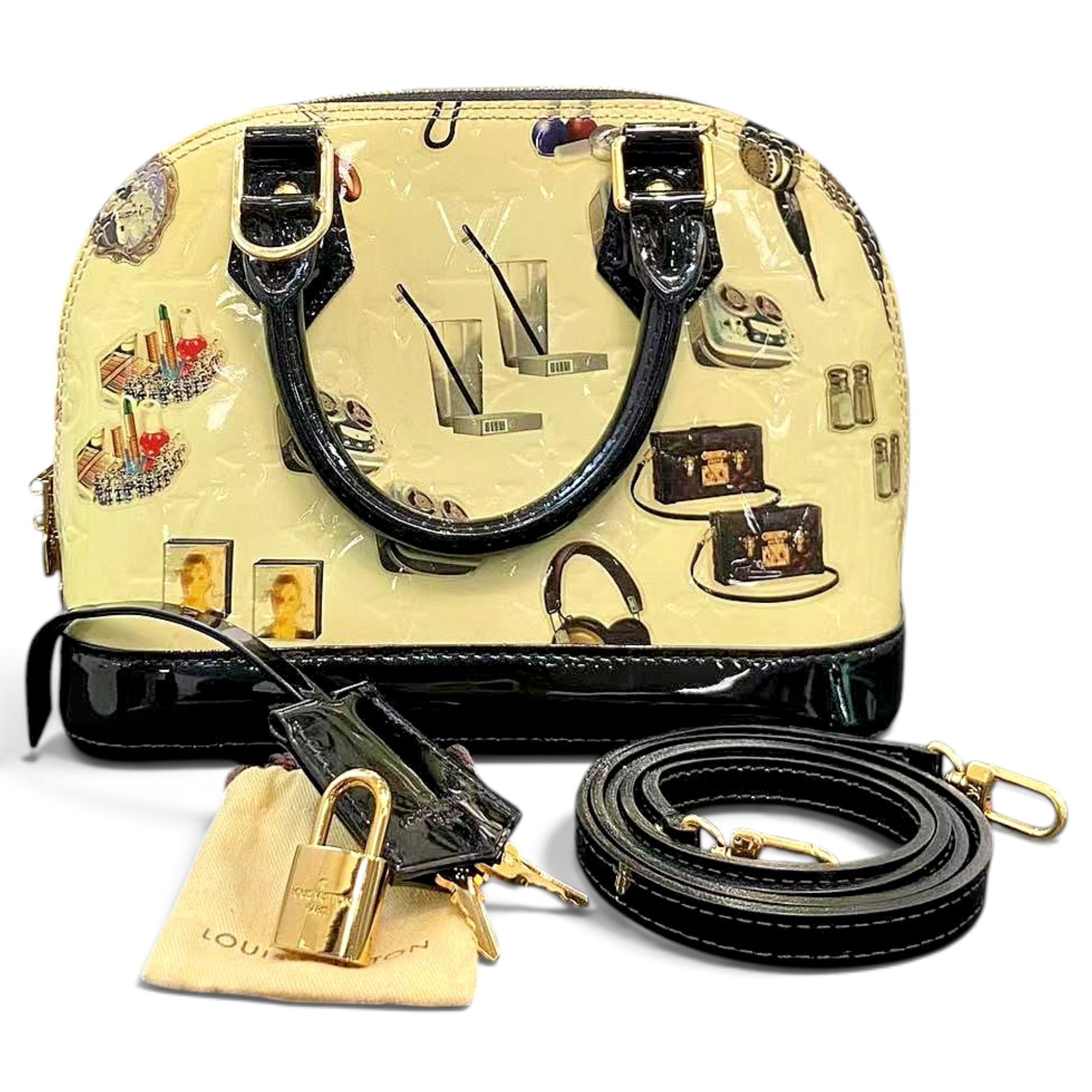 Alma BB patent leather handbag