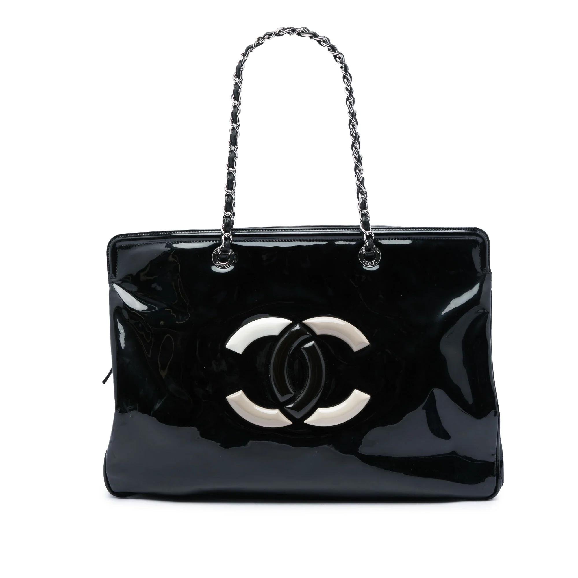 Patent leather handbag