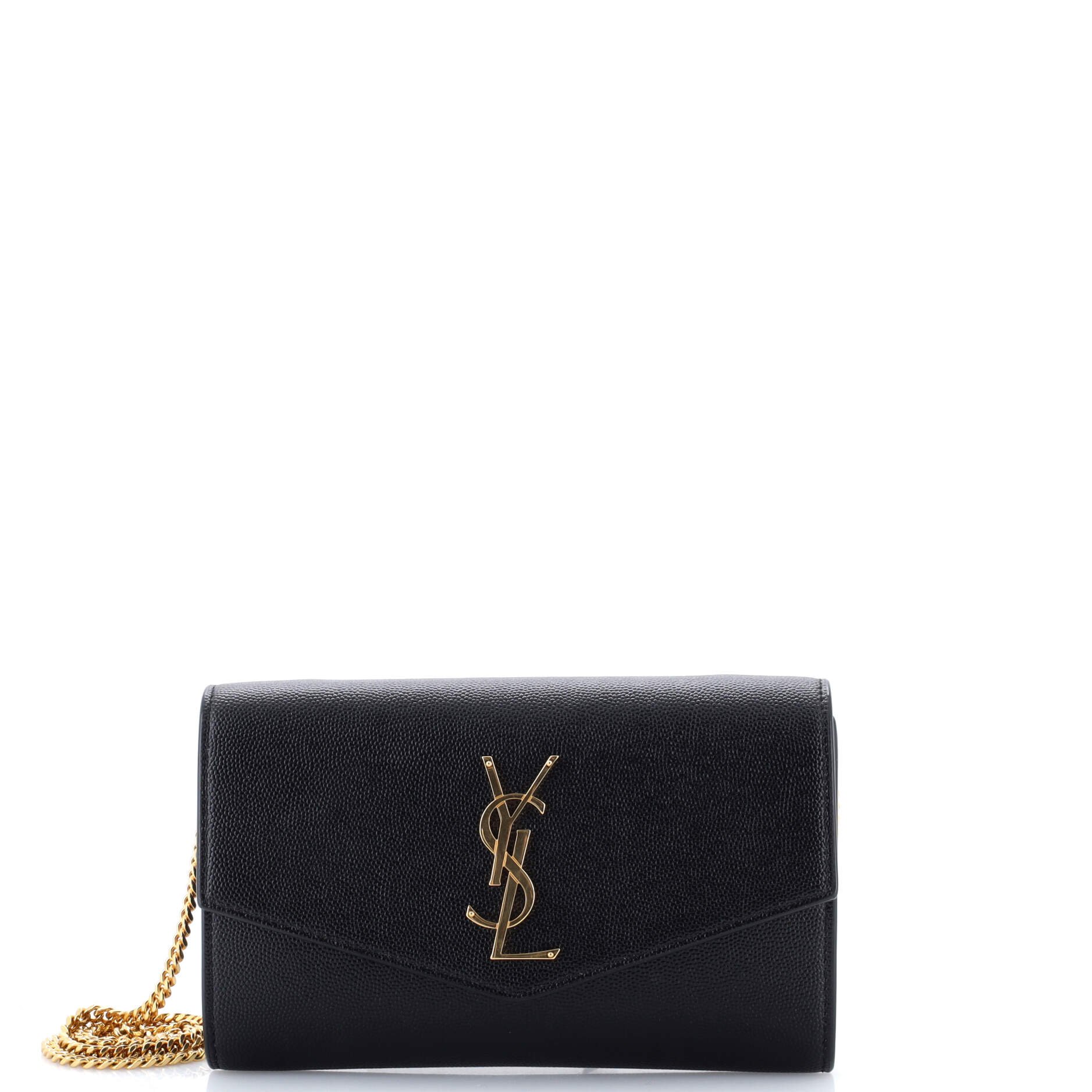 Saint Laurent Uptown Chain Wallet Leather