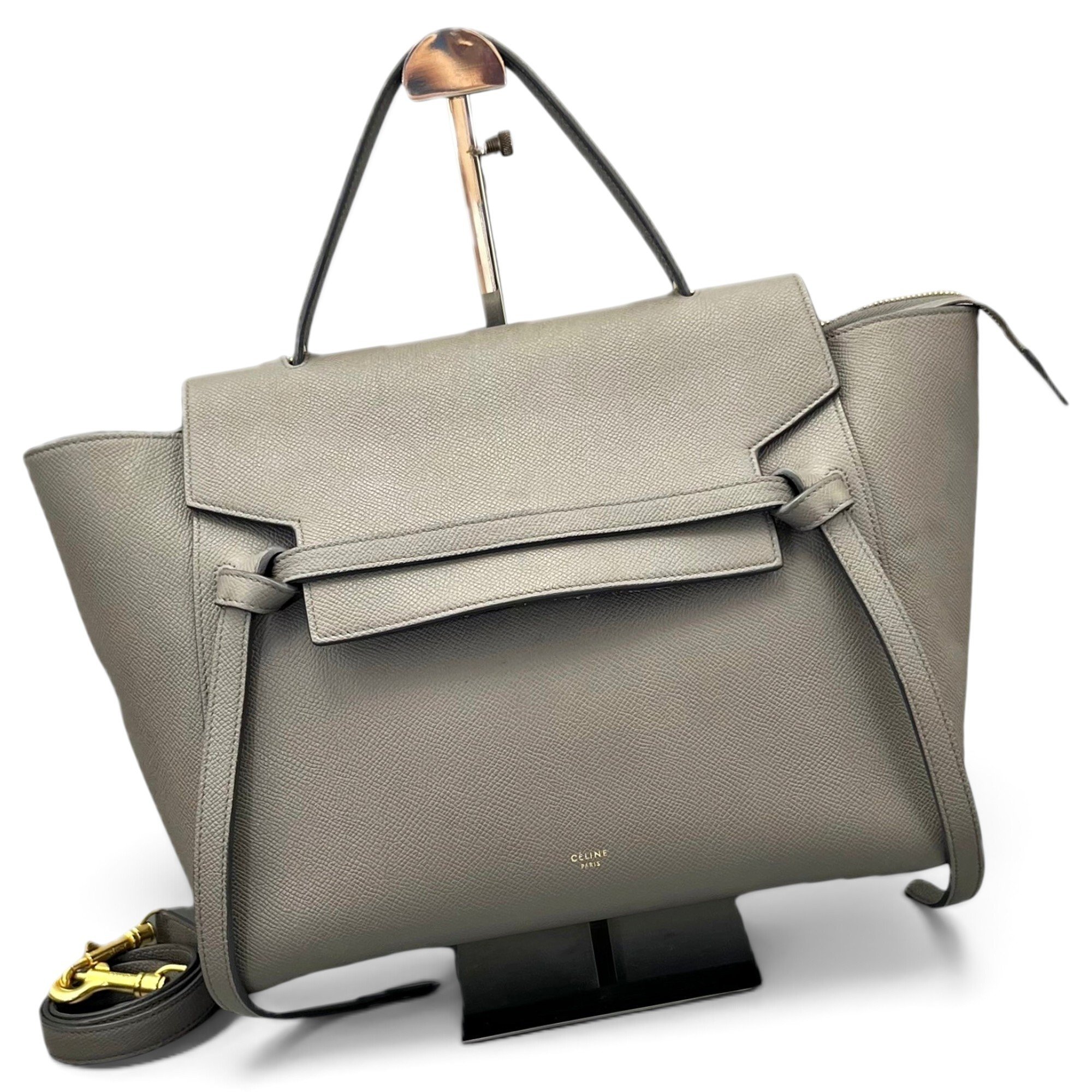 Belt leather handbag