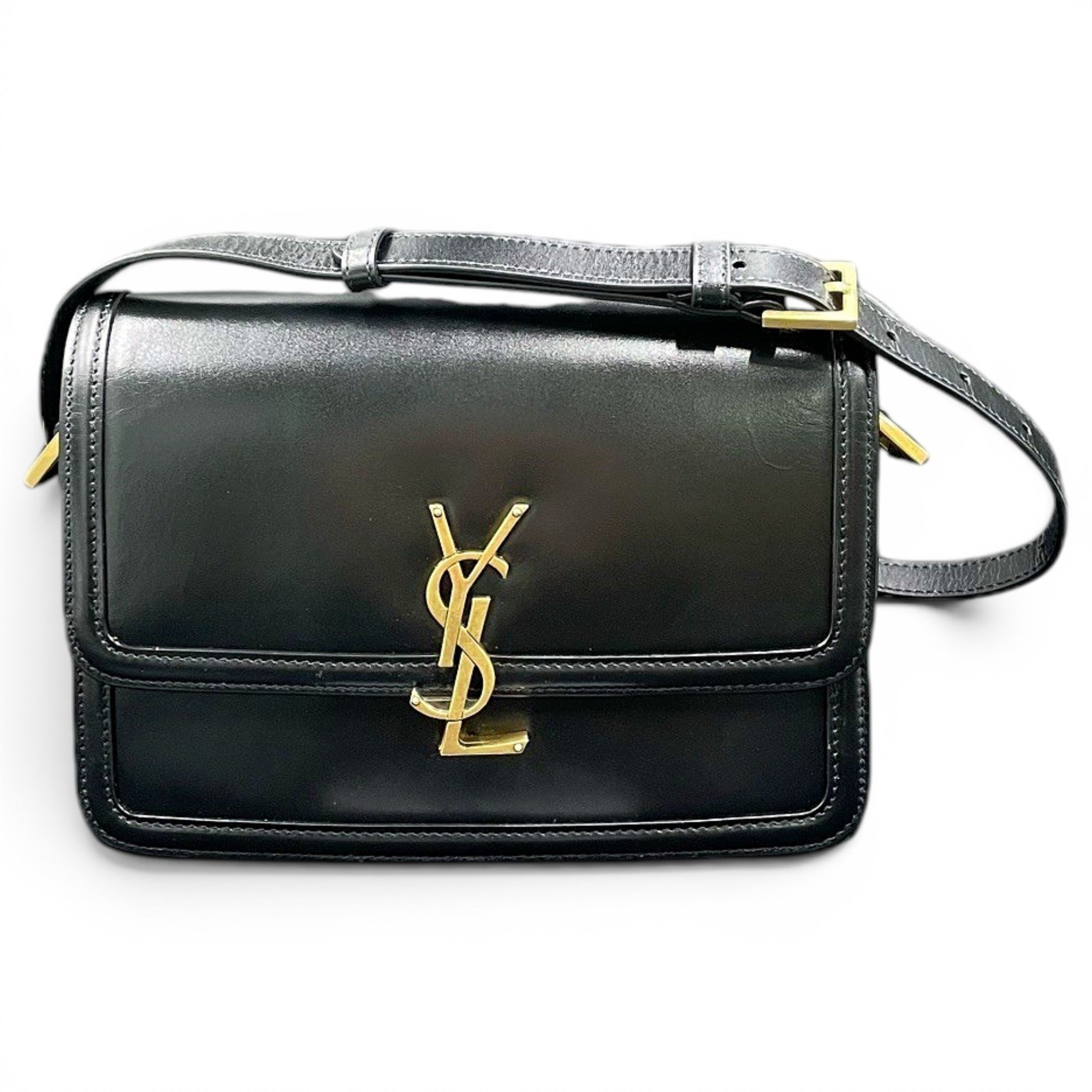 Solférino leather handbag
