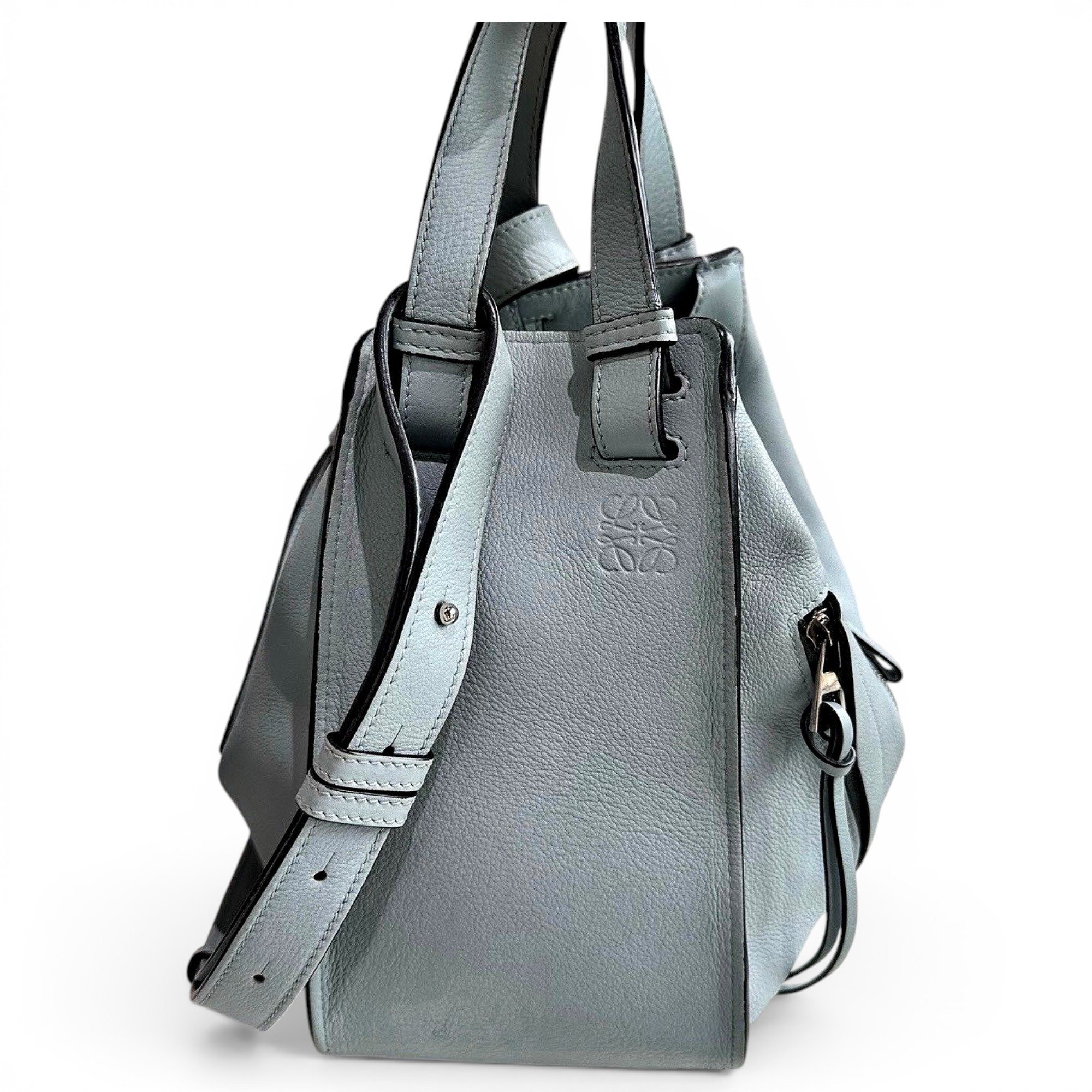 Hammock leather handbag