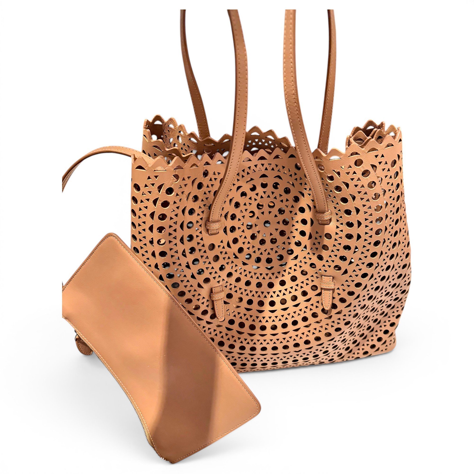 Mina leather tote