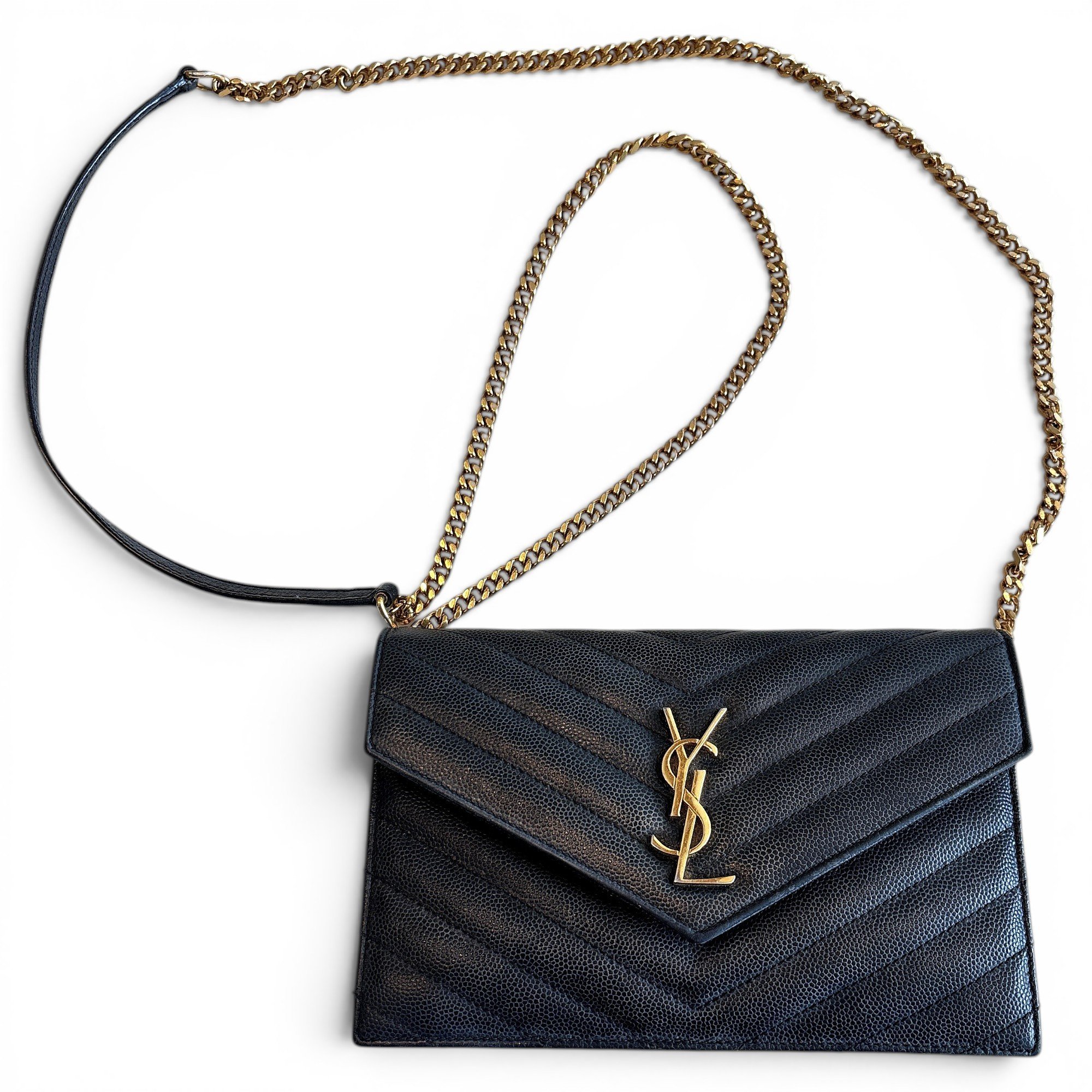 Portefeuille enveloppe leather crossbody bag