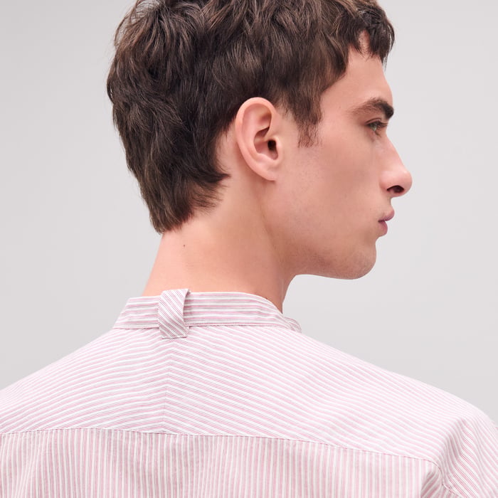 Guimauve "Doubles Rayures Serties" Boxy Fit Shirt