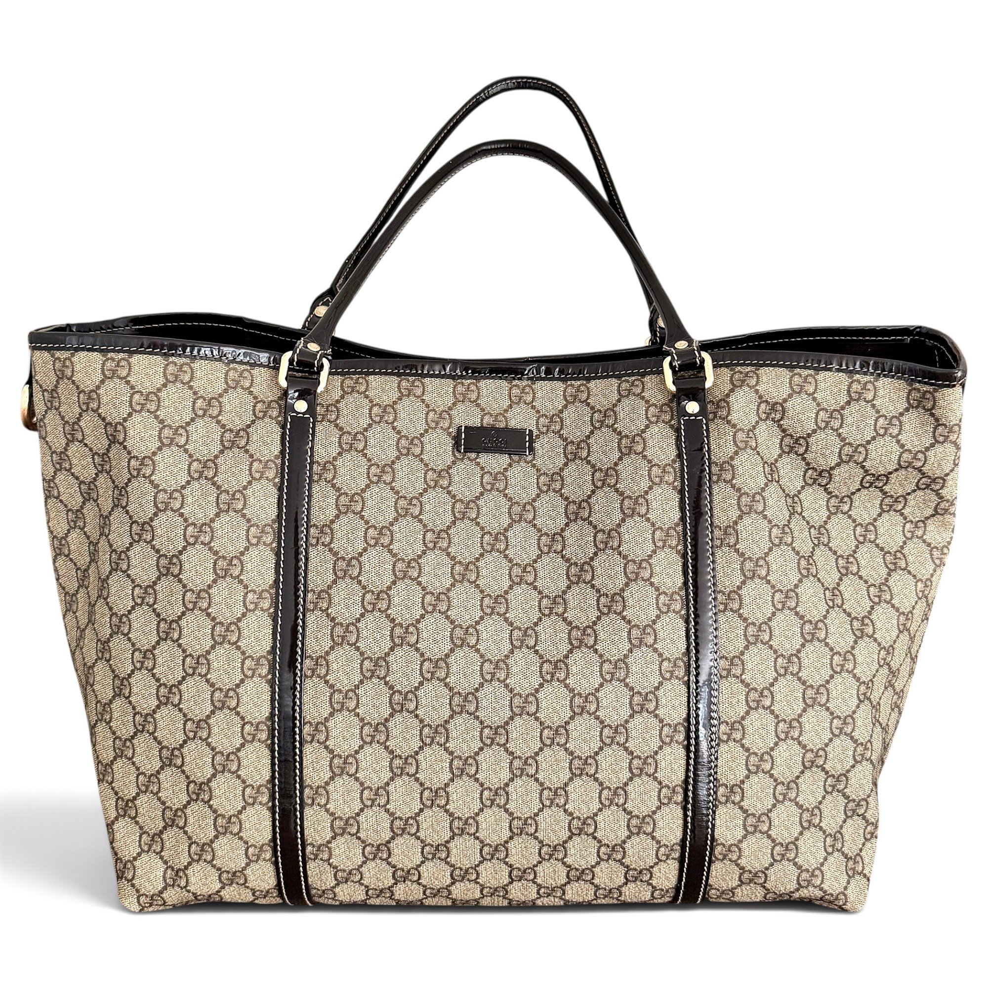 Joy patent leather tote