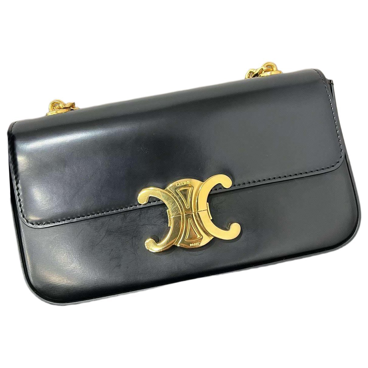 Triomphe Long leather handbag