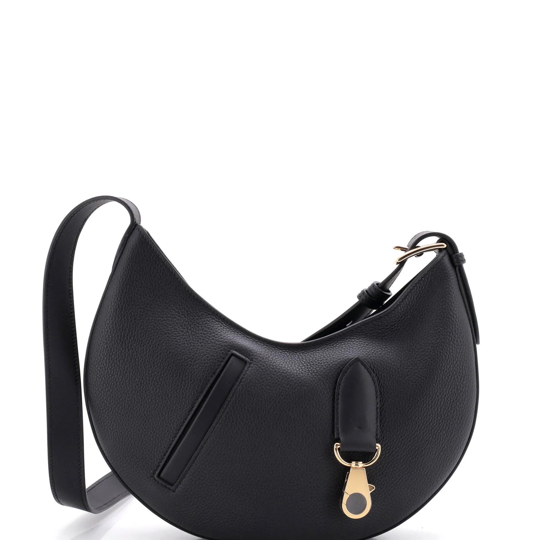 Hermes Black Togo Leather Handbag 2024