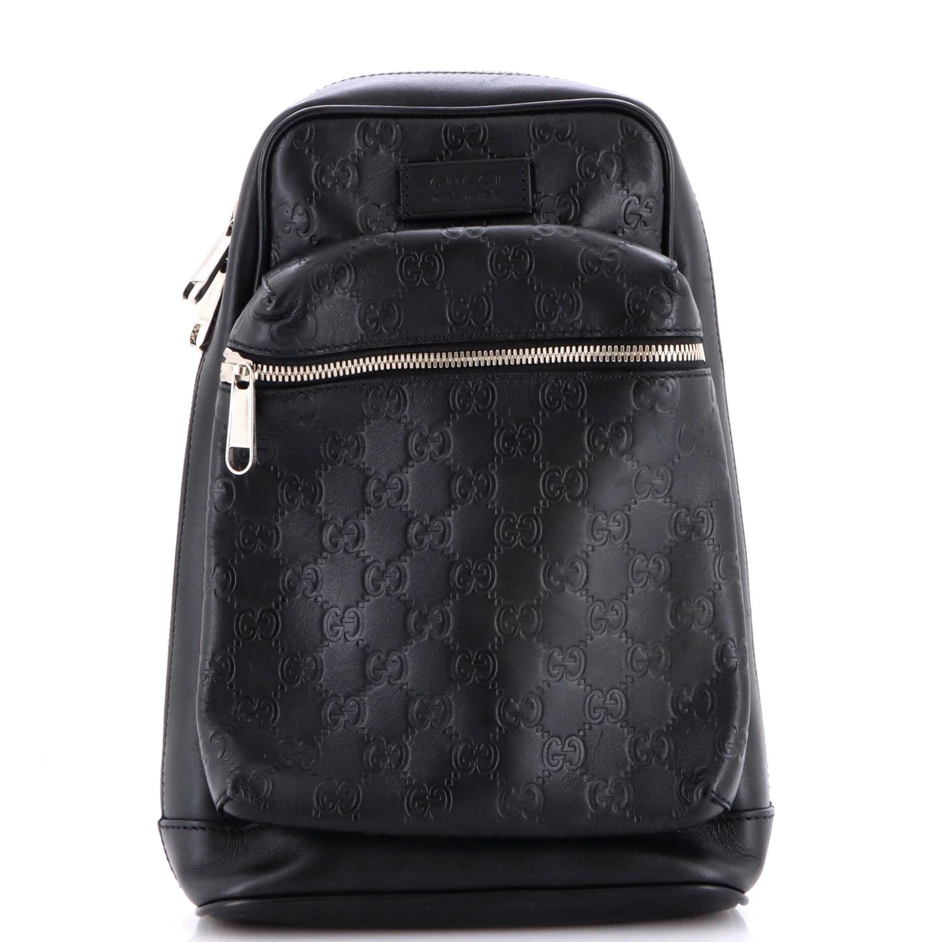 Leather backpack