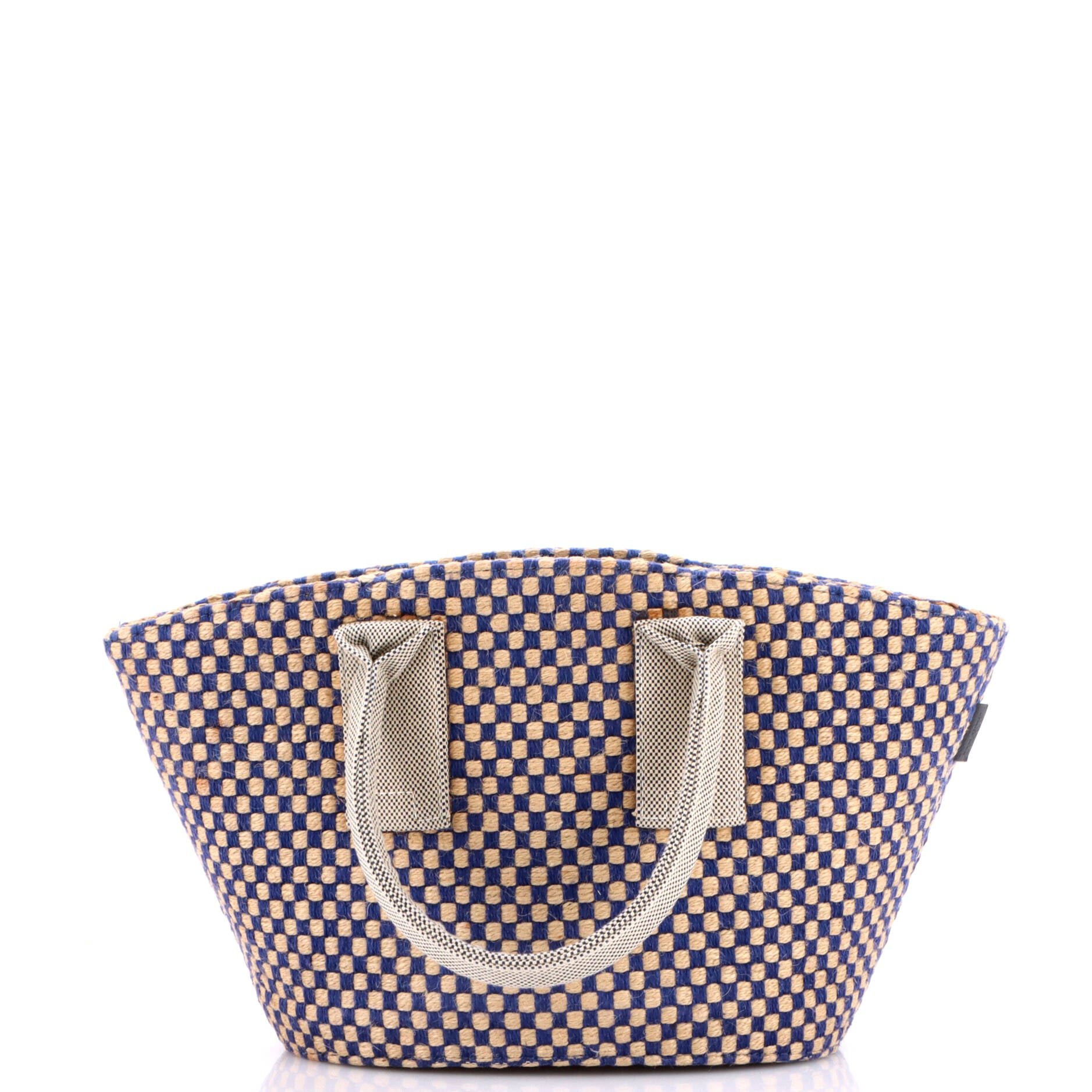 Basket Weave Tote Woven Jute PM