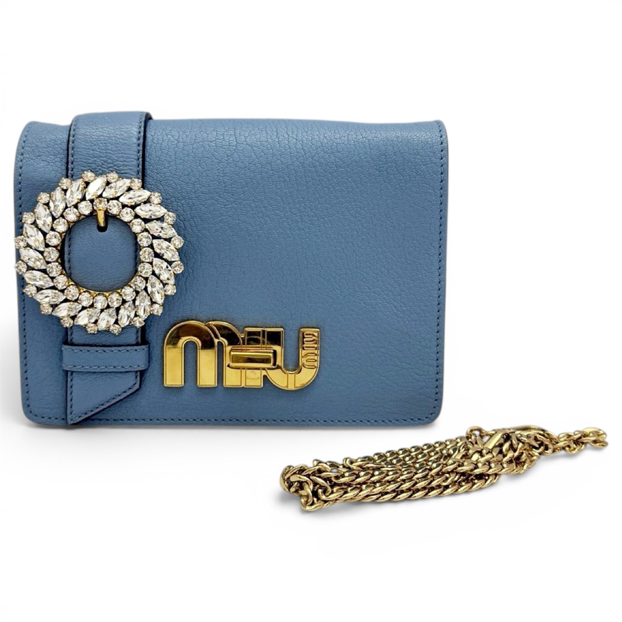 Miu delice leather handbag