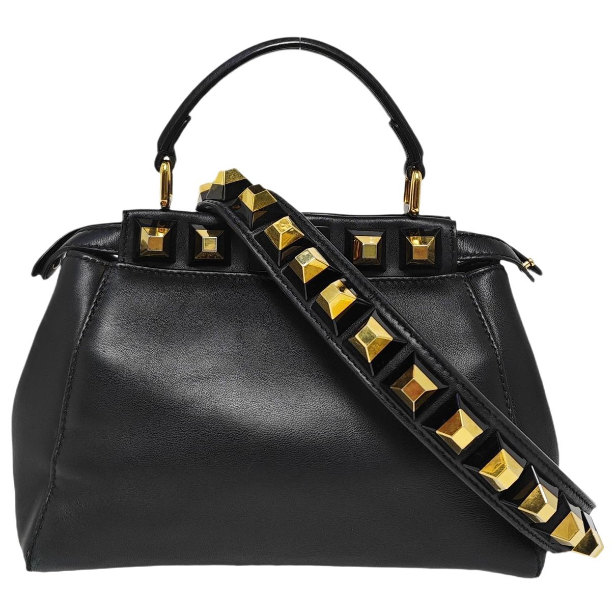 Peekaboo leather handbag