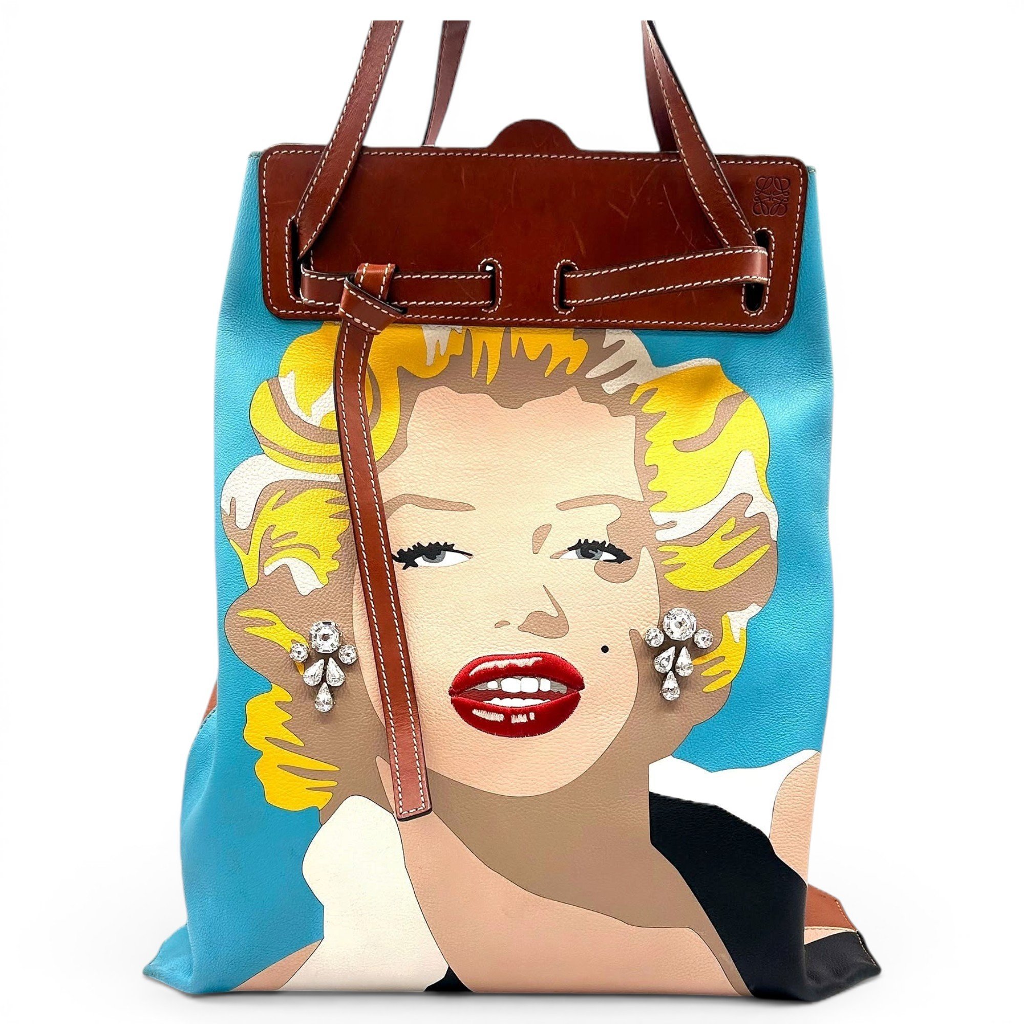 Leather tote