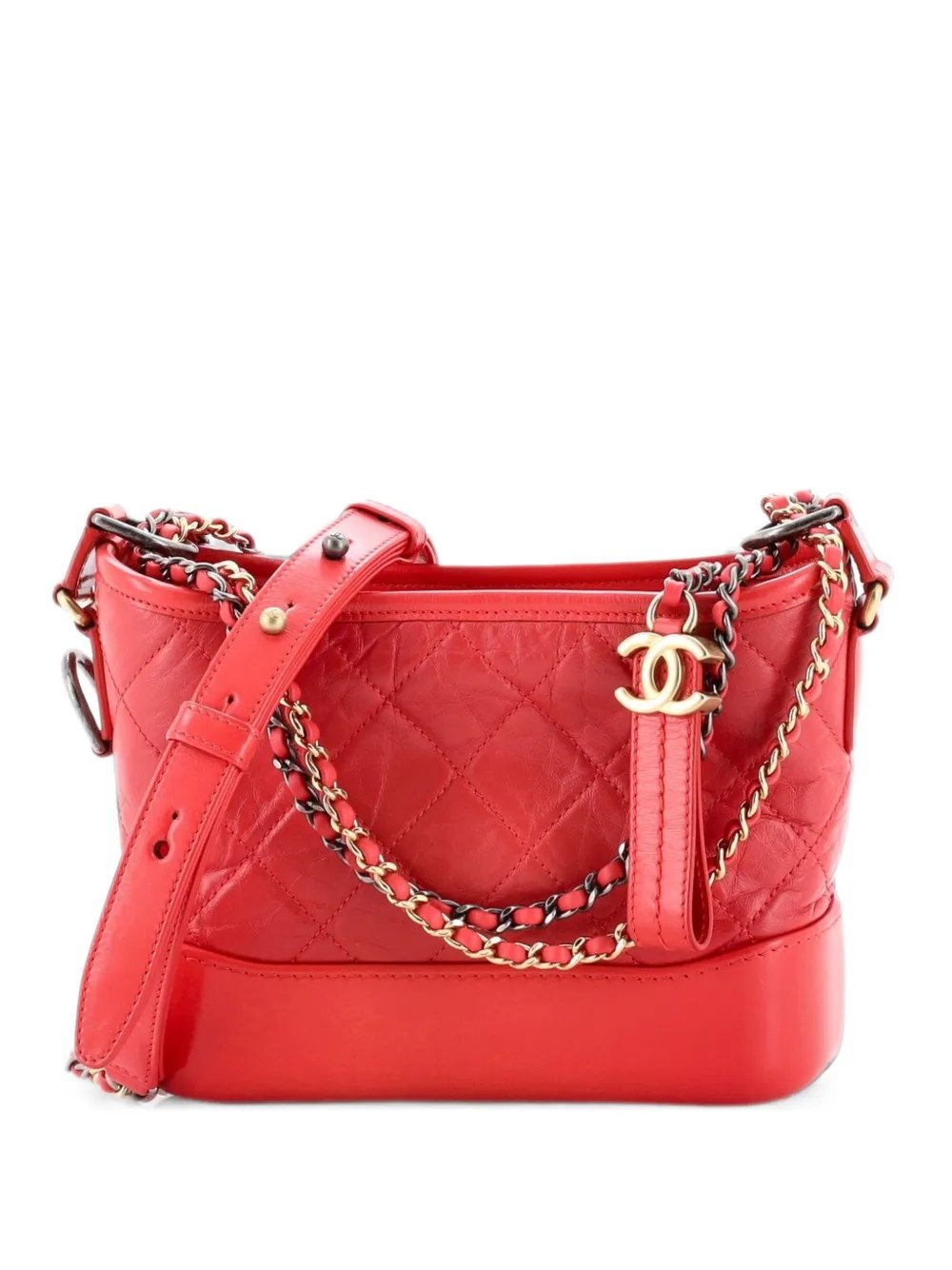 Chanel Gabrielle Quilted Aged Calfskin Small hobo bag