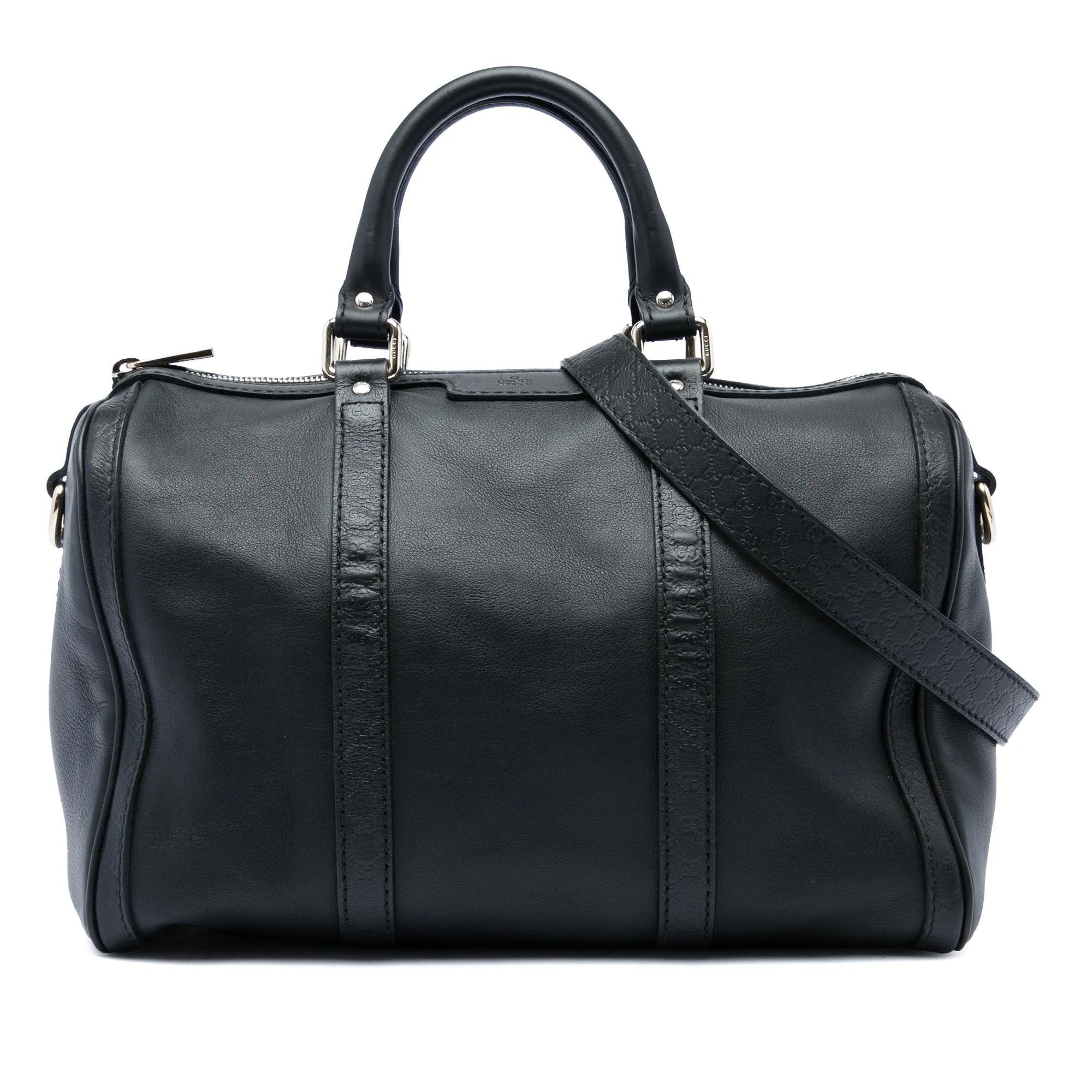 Boston leather satchel