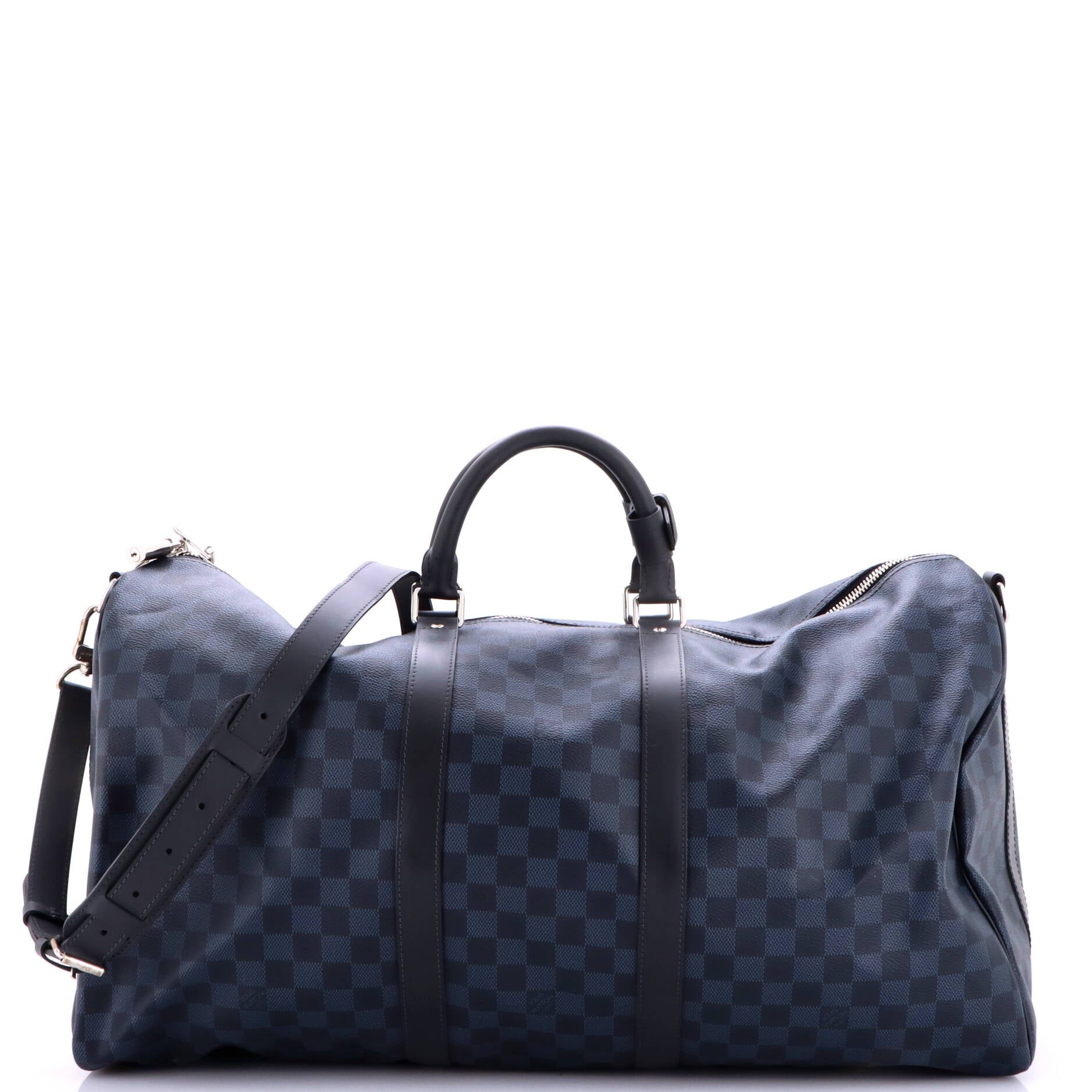 Keepall Bandouliere Bag Damier Cobalt 55