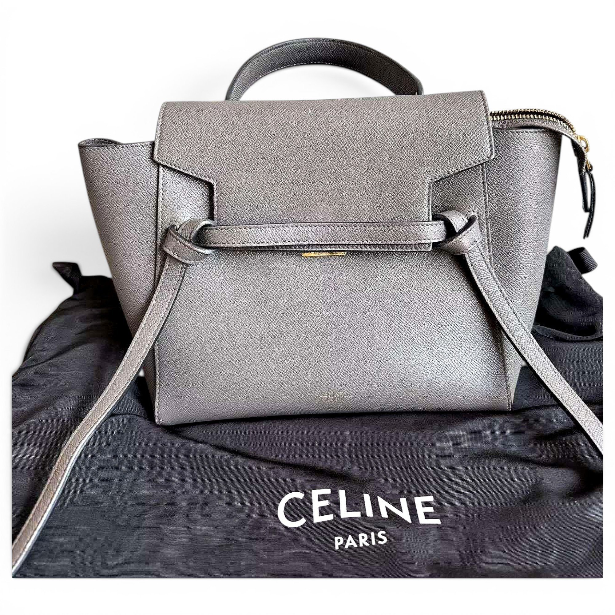 Belt leather handbag