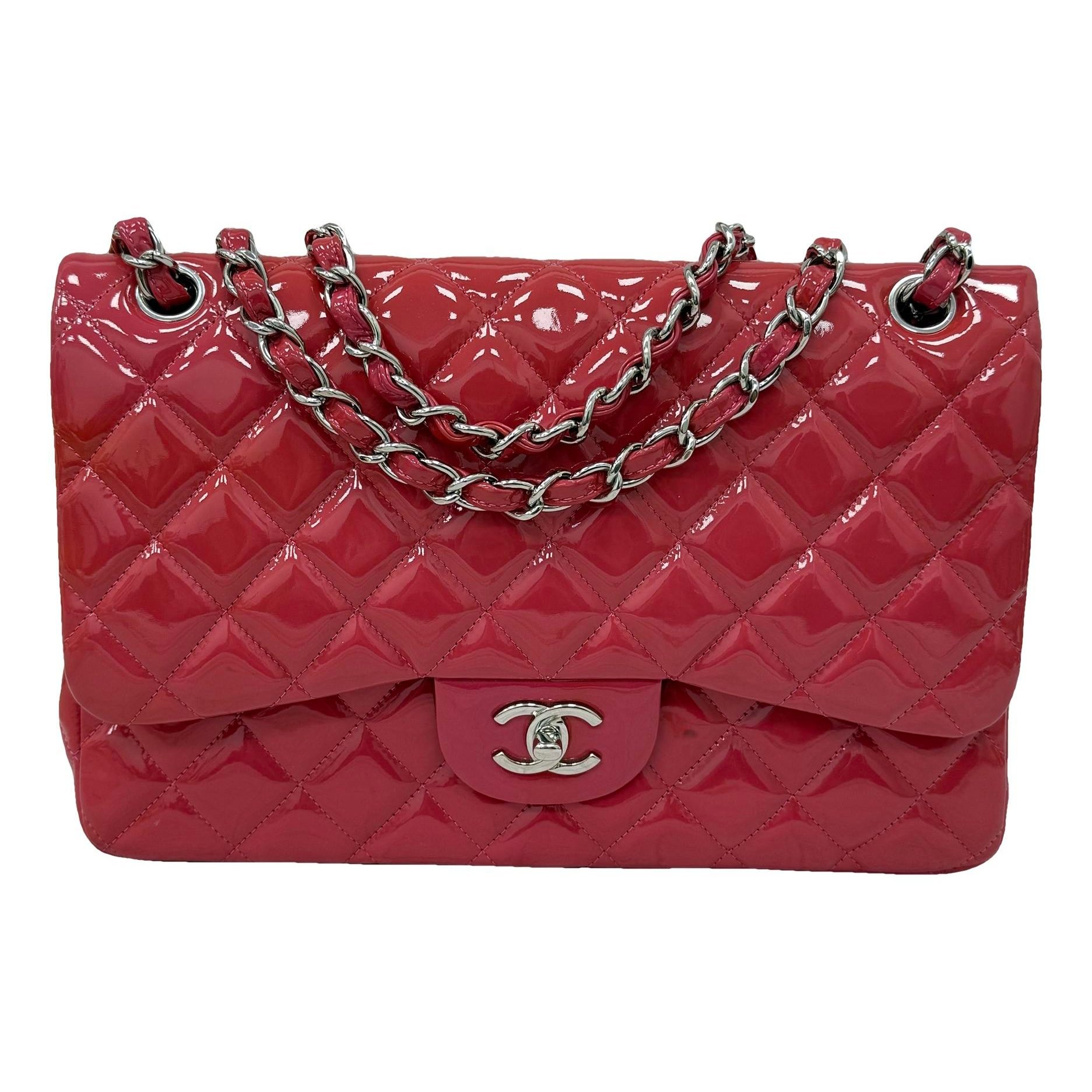 Timeless/Classique patent leather handbag