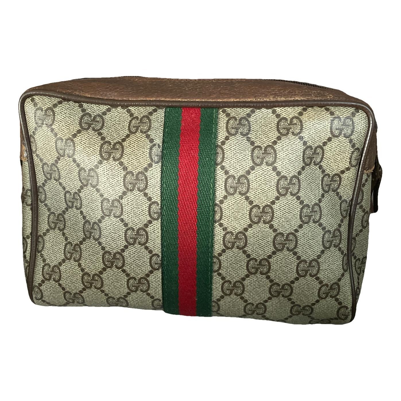 Leather clutch bag
