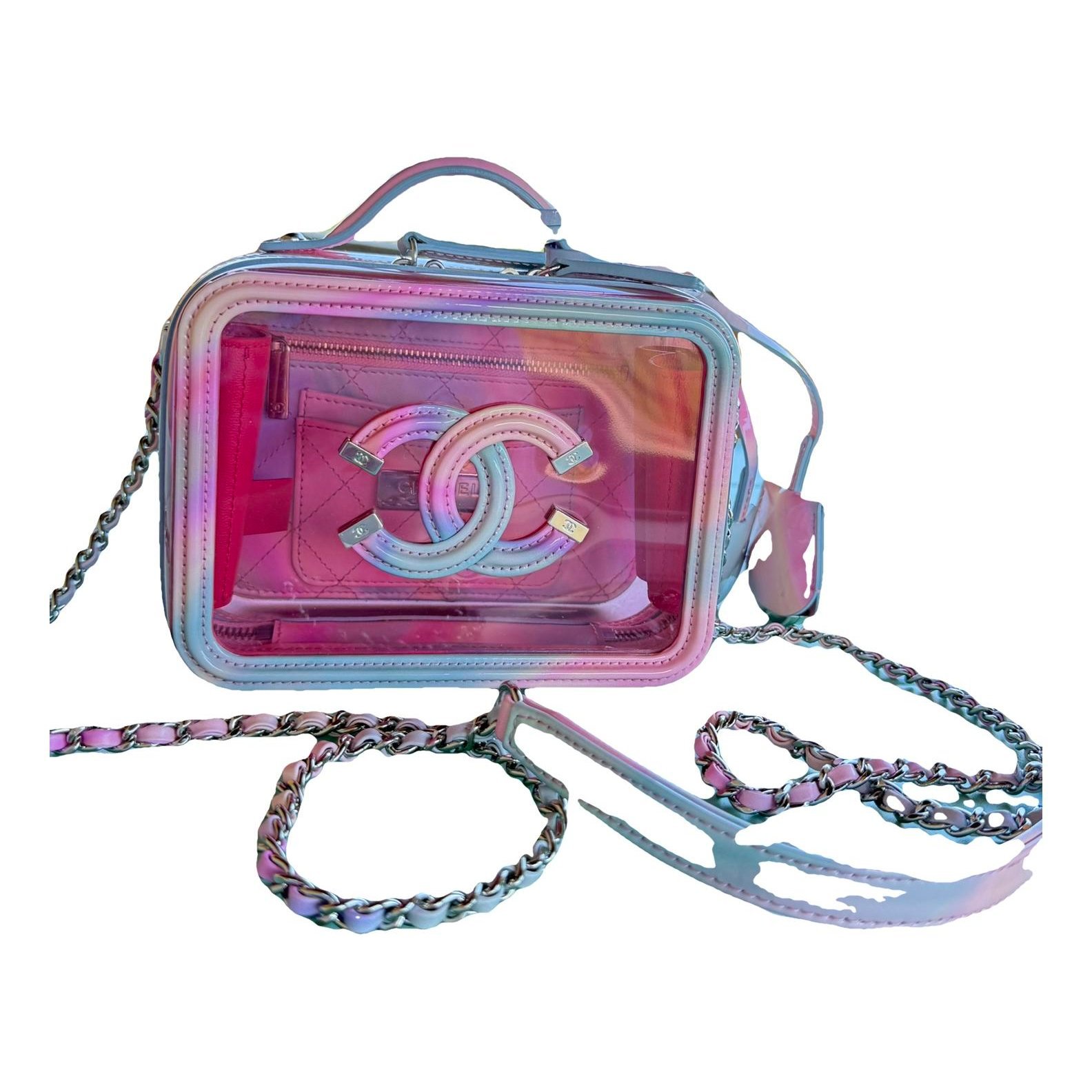 Vanity leather handbag