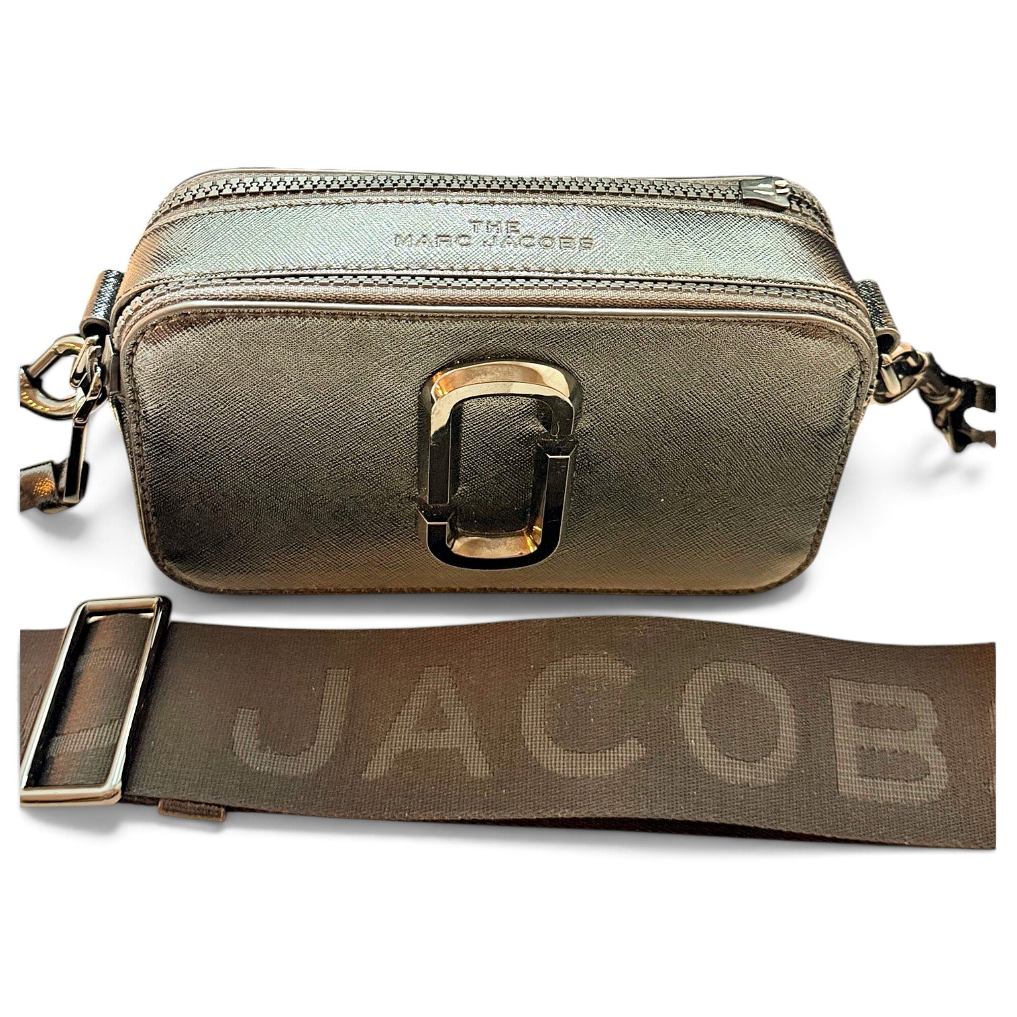 Snapshot leather crossbody bag