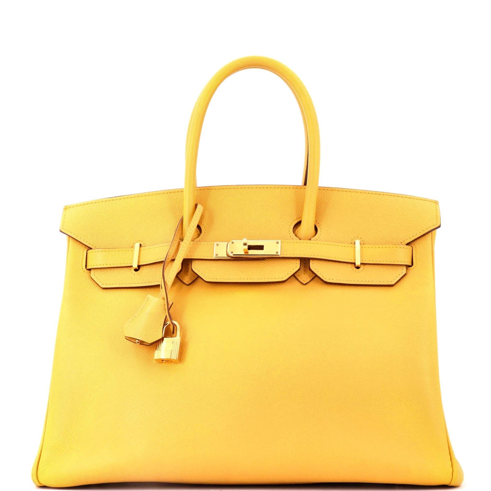 Birkin 35 leather handbag