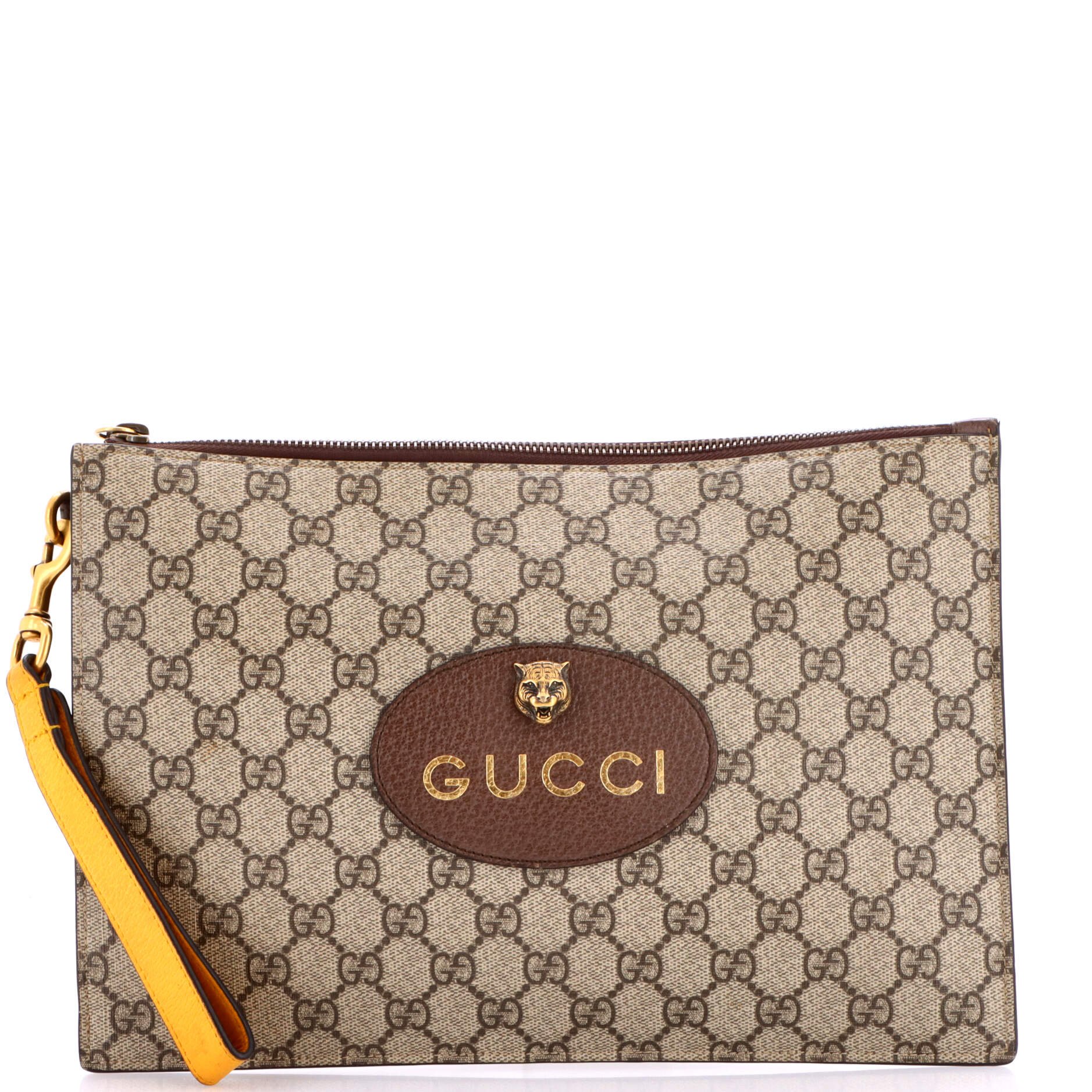 Neo Vintage Wristlet Pouch GG Coated Canvas