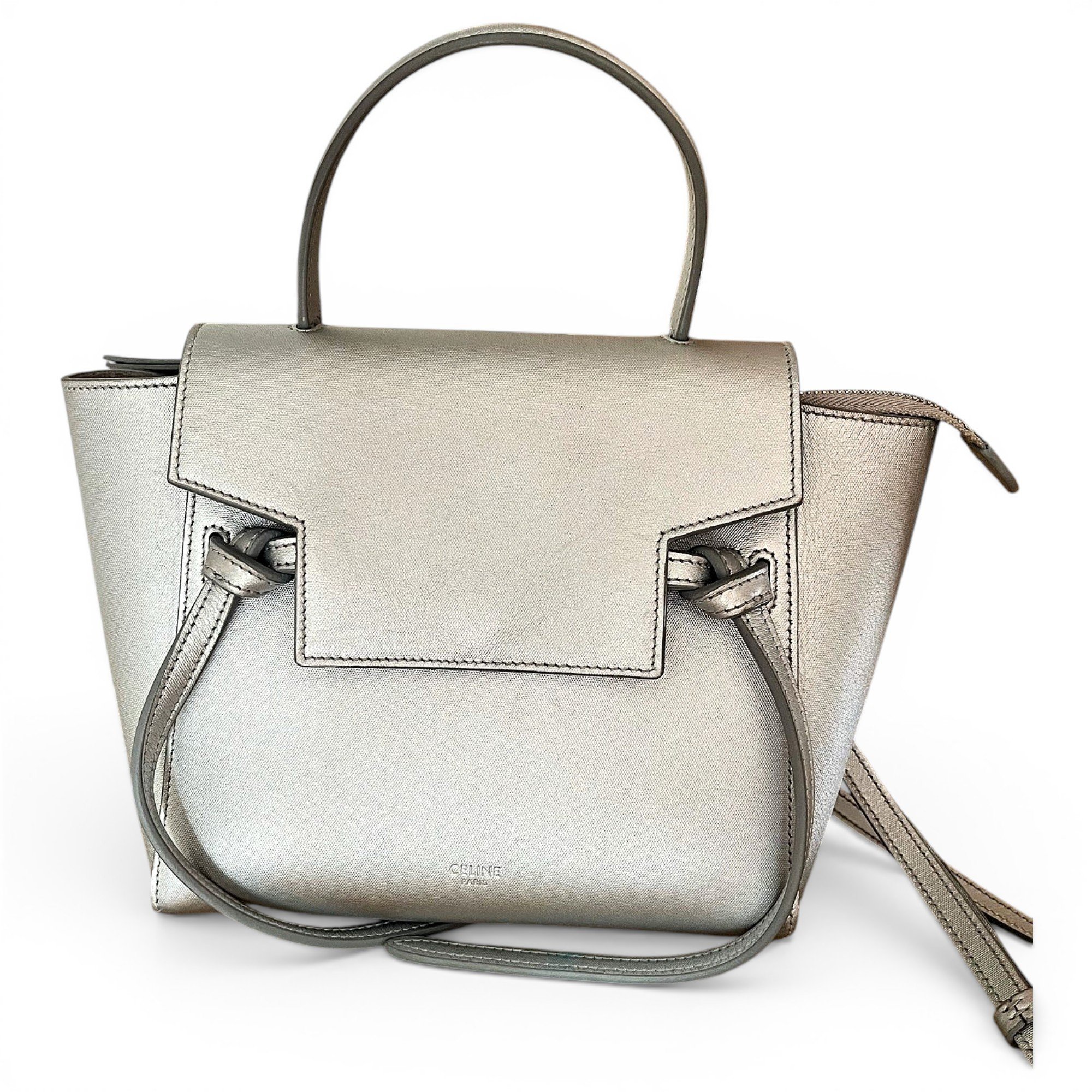 Belt leather handbag