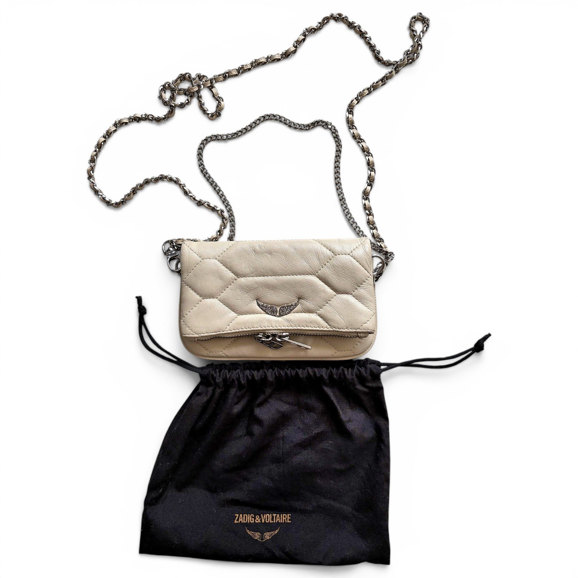 Rock leather crossbody bag