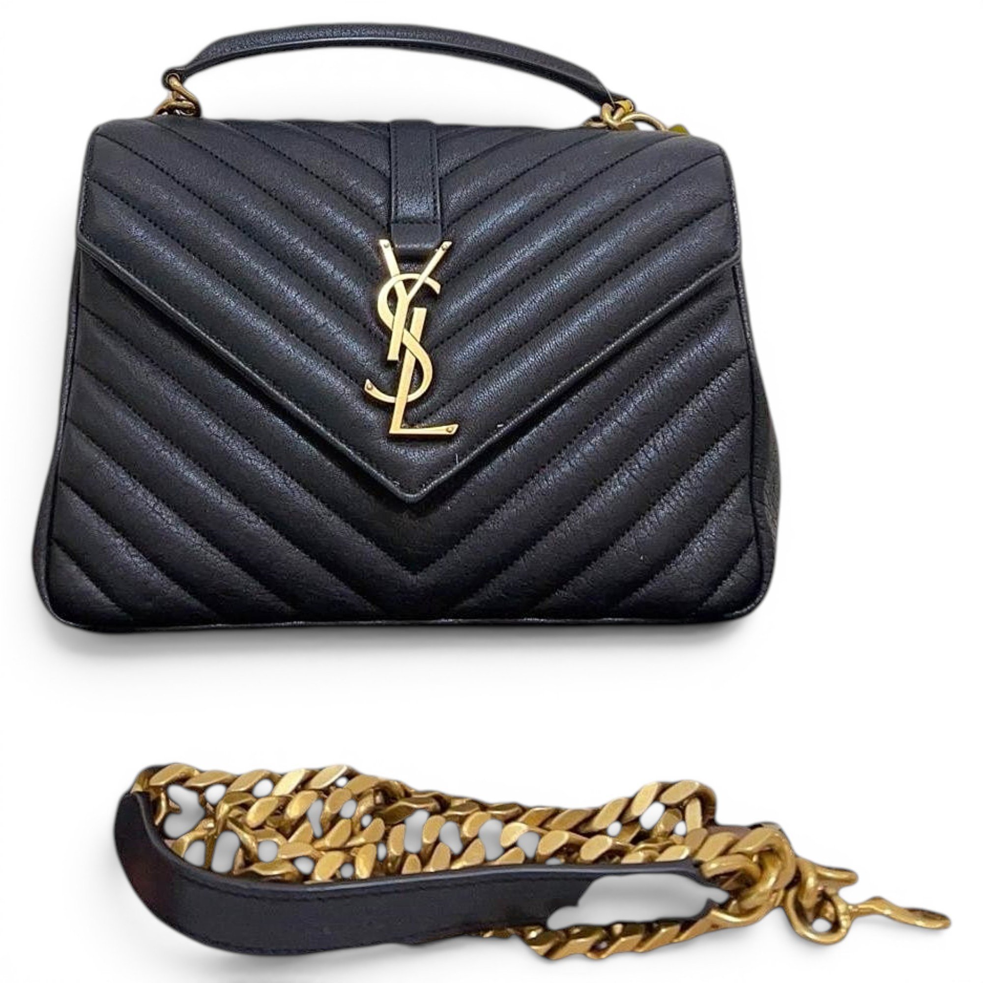 Collége monogramme leather handbag