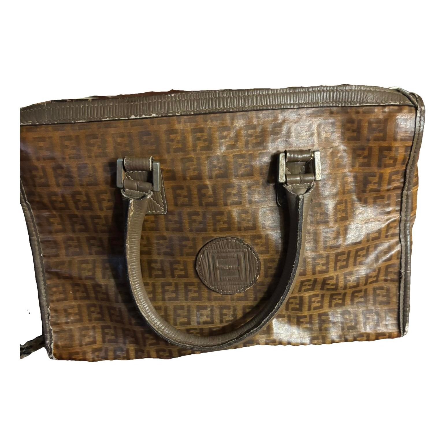 Double F leather handbag