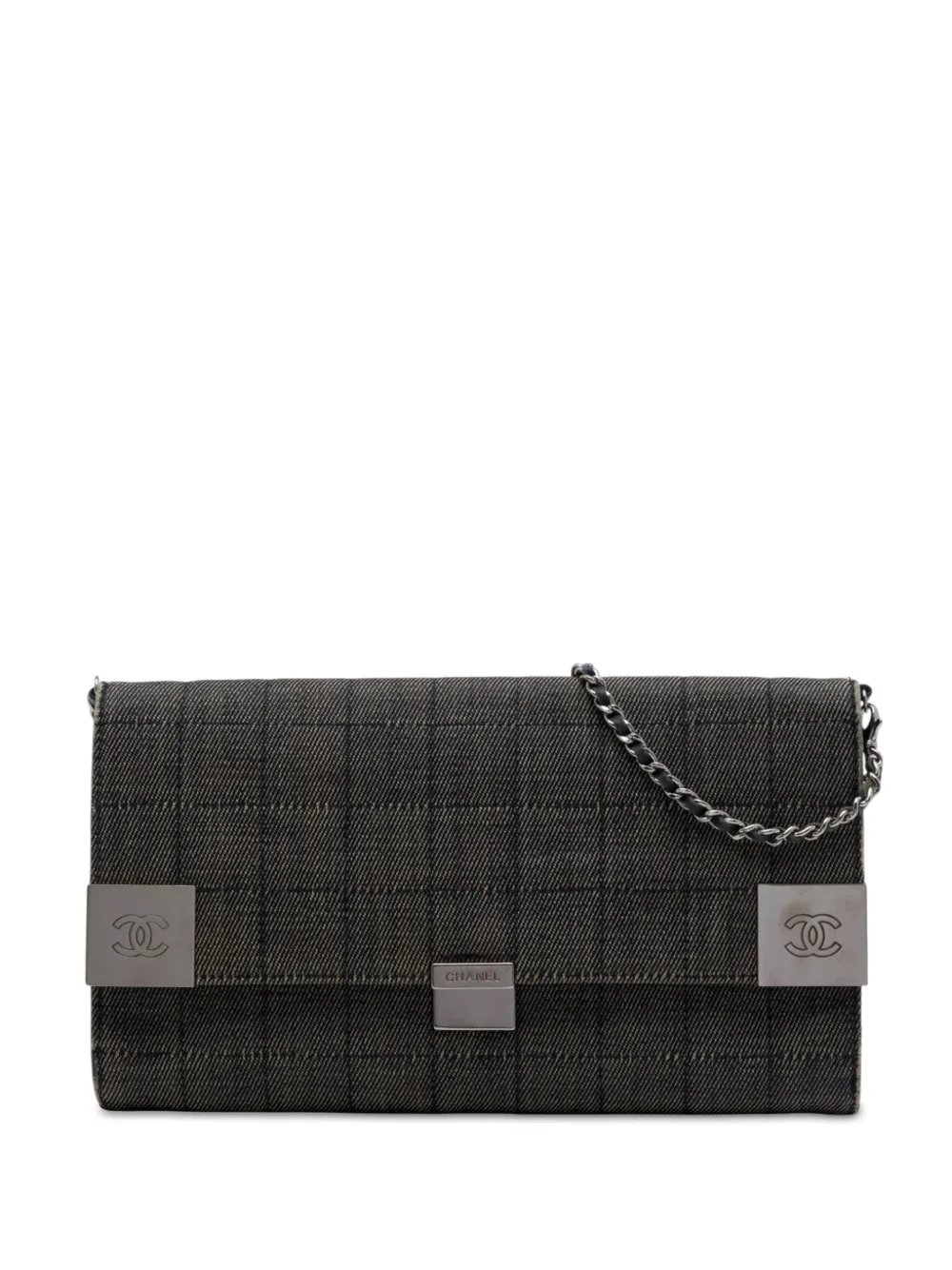 2002-2003 CC Chocolate Bar Denim Flap shoulder bag