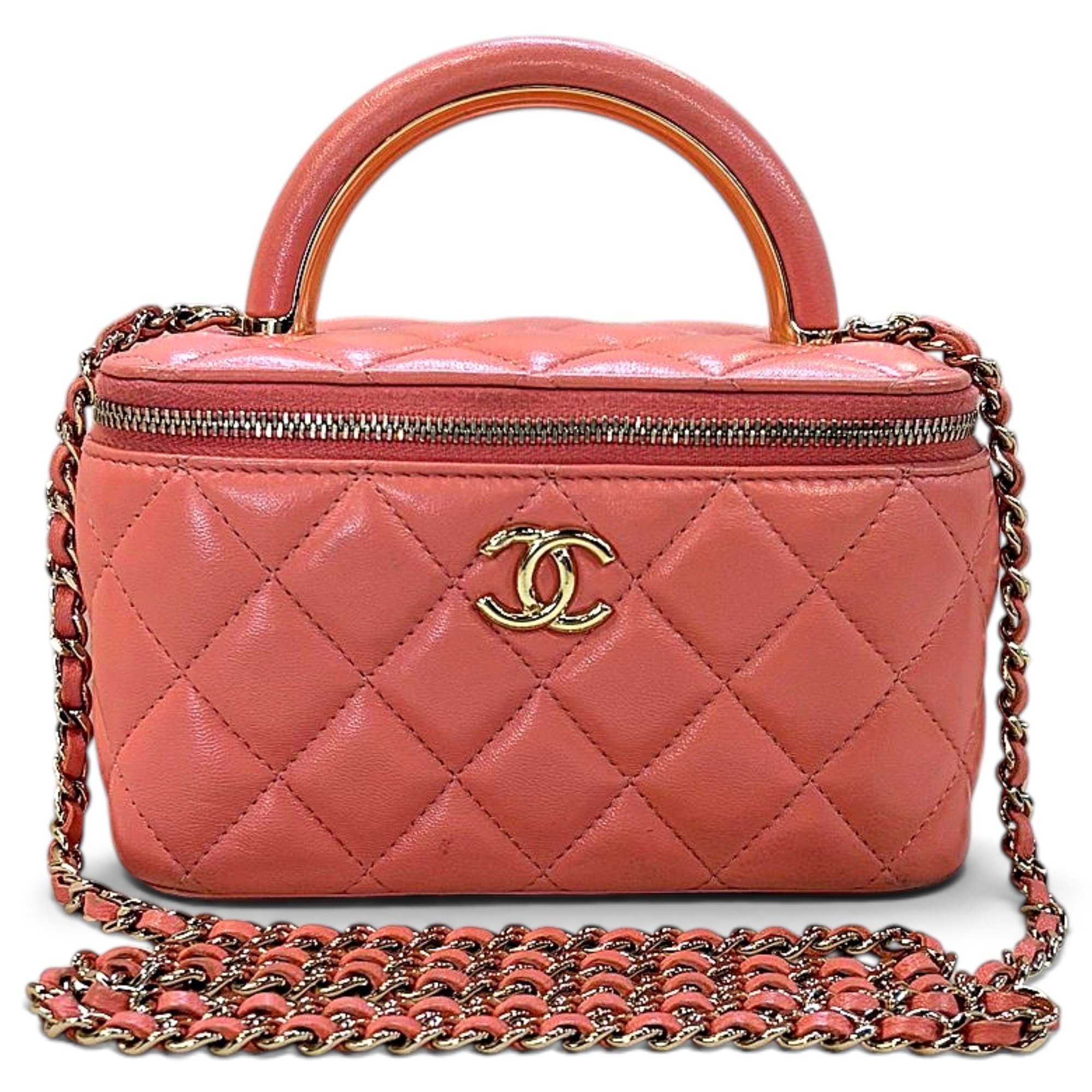 Trendy CC Vanity leather handbag