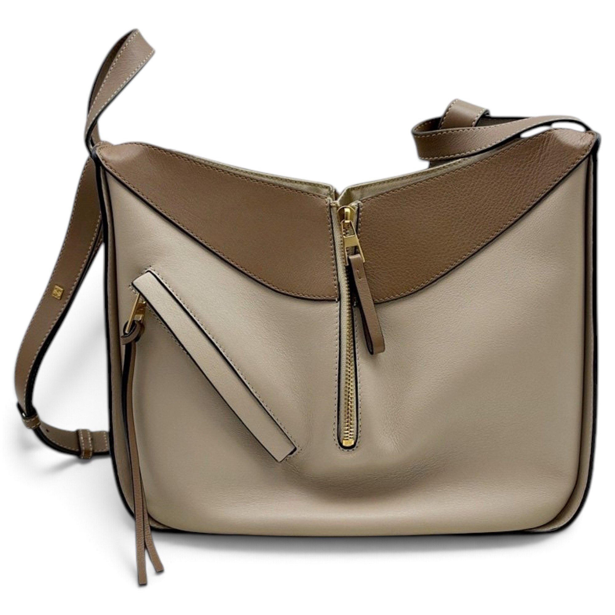 Hammock leather handbag