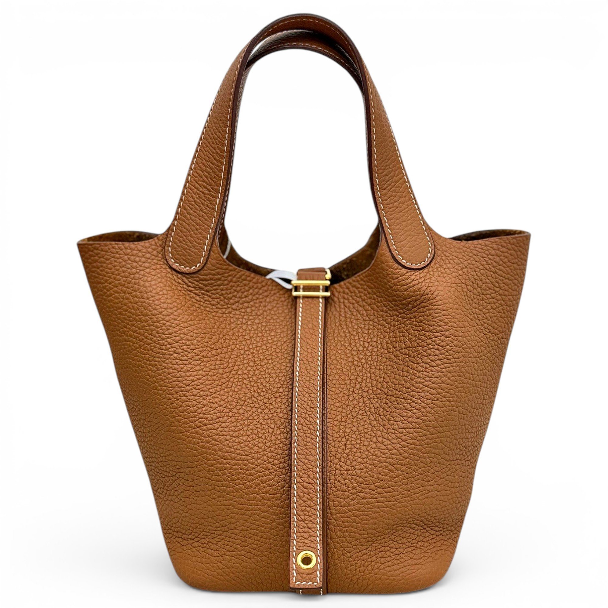 Picotin leather handbag