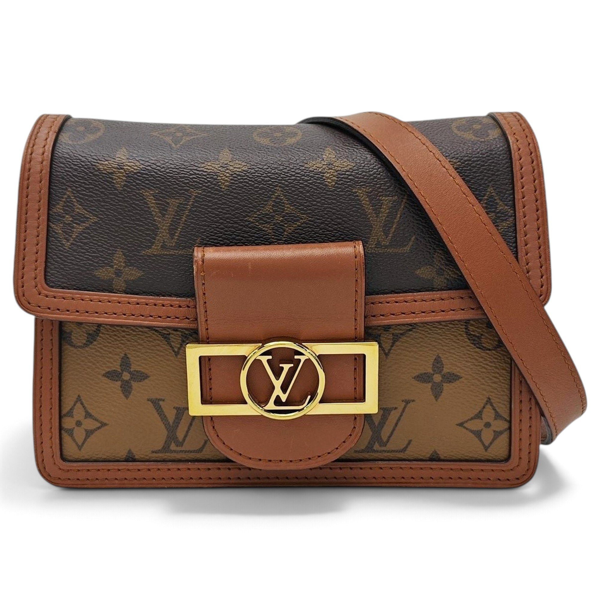 Dauphine leather handbag