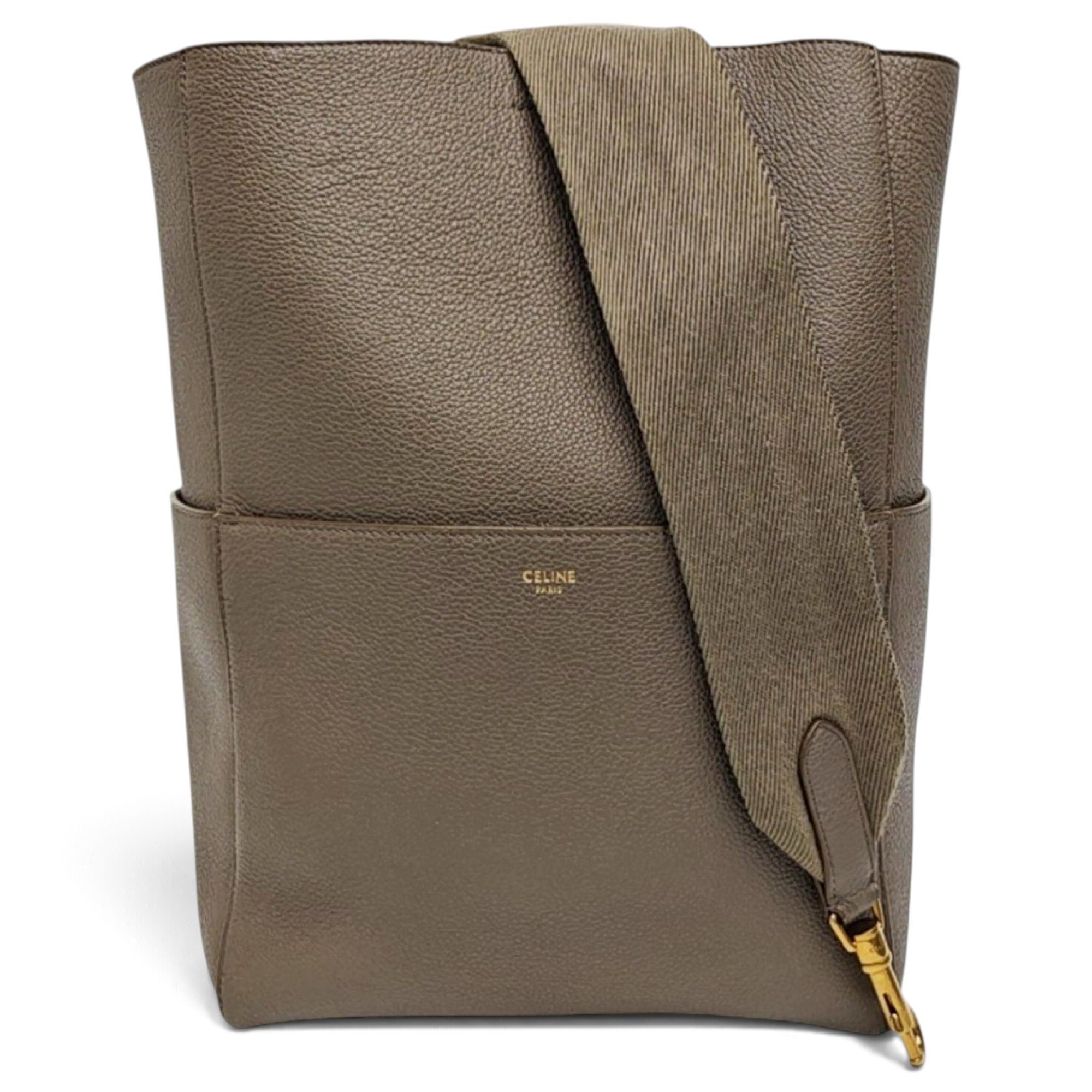 Seau Sangle leather handbag
