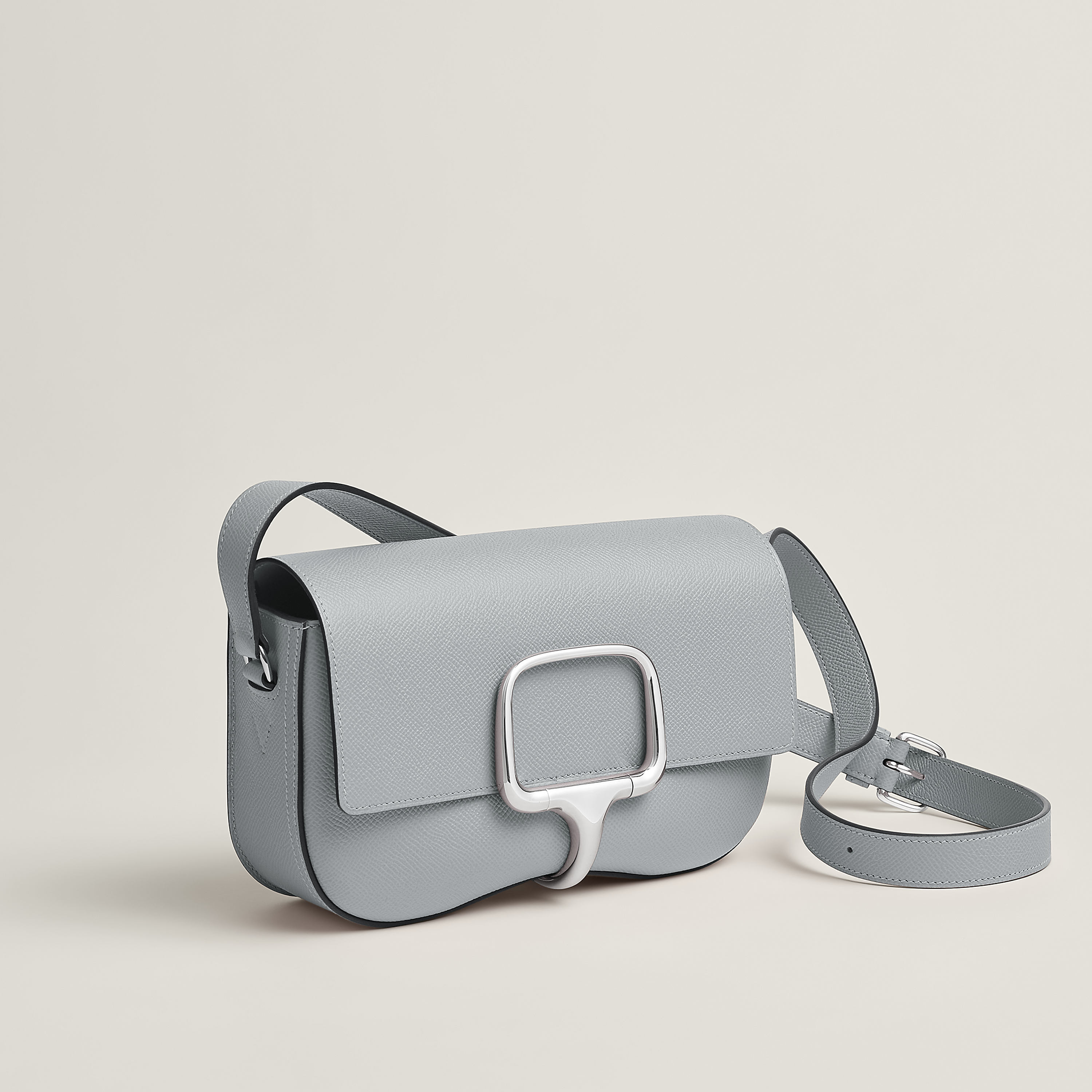 Hermès Della Cavalleria Elan calfskin Gris Pantin