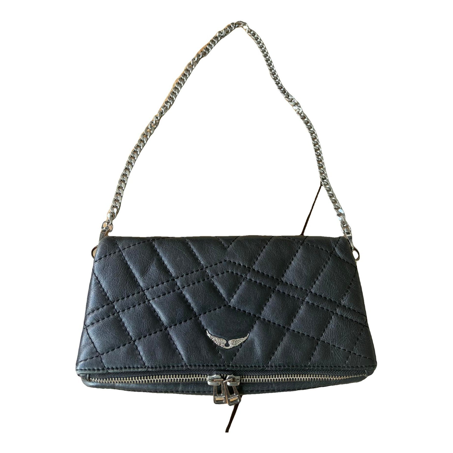 Rock leather crossbody bag