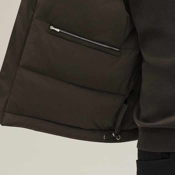 Noir "Casaque" Quilted Vest