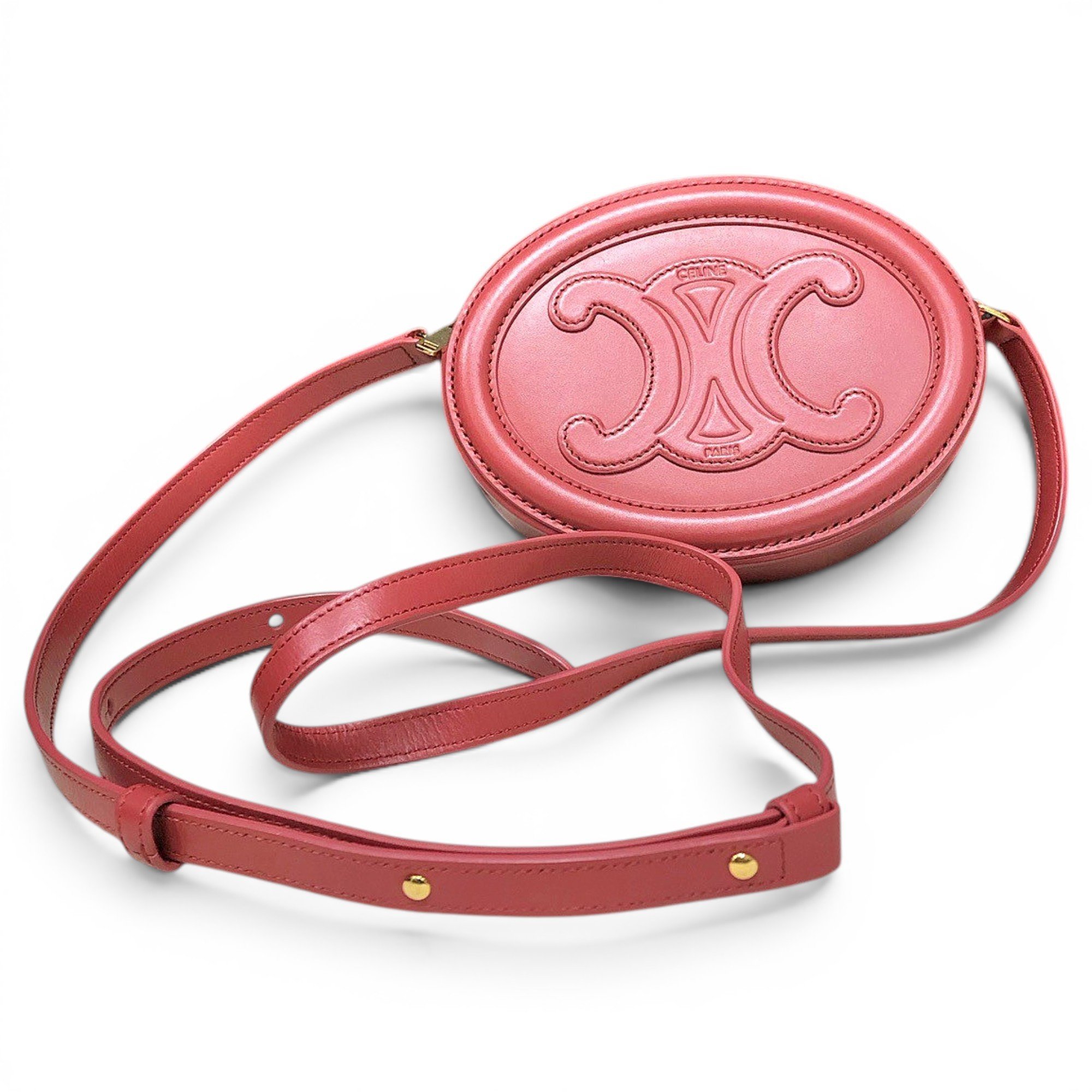 Triomphe leather handbag