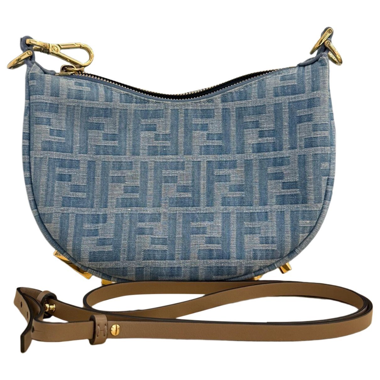 Fendigraphy leather handbag